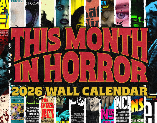 This Month In Horror 2026 Wall Calendar