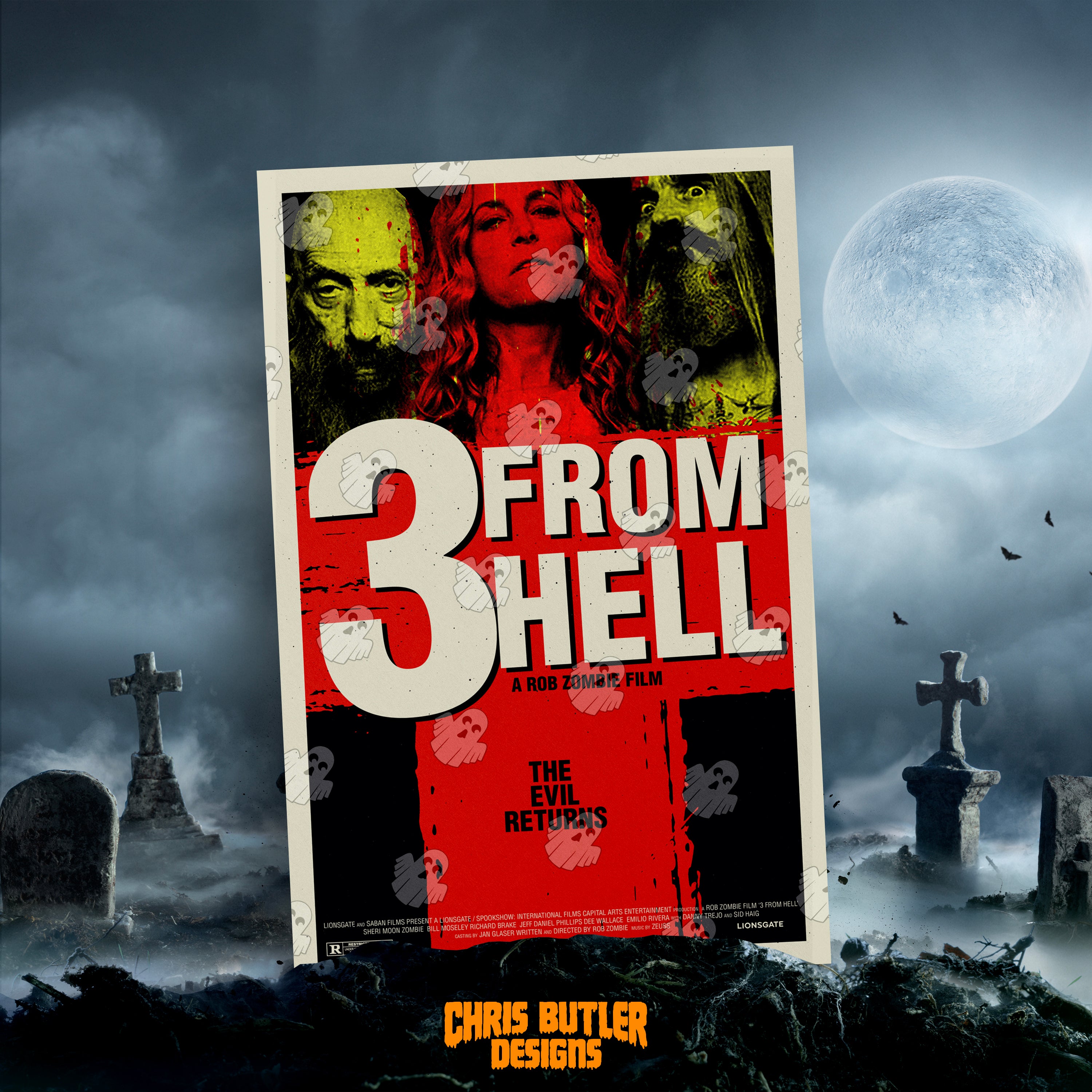 3 From Hell 11x17 Alternative Movie Poster – ChrisButlerDesigns - How To Watch 3 From Hell For Free
