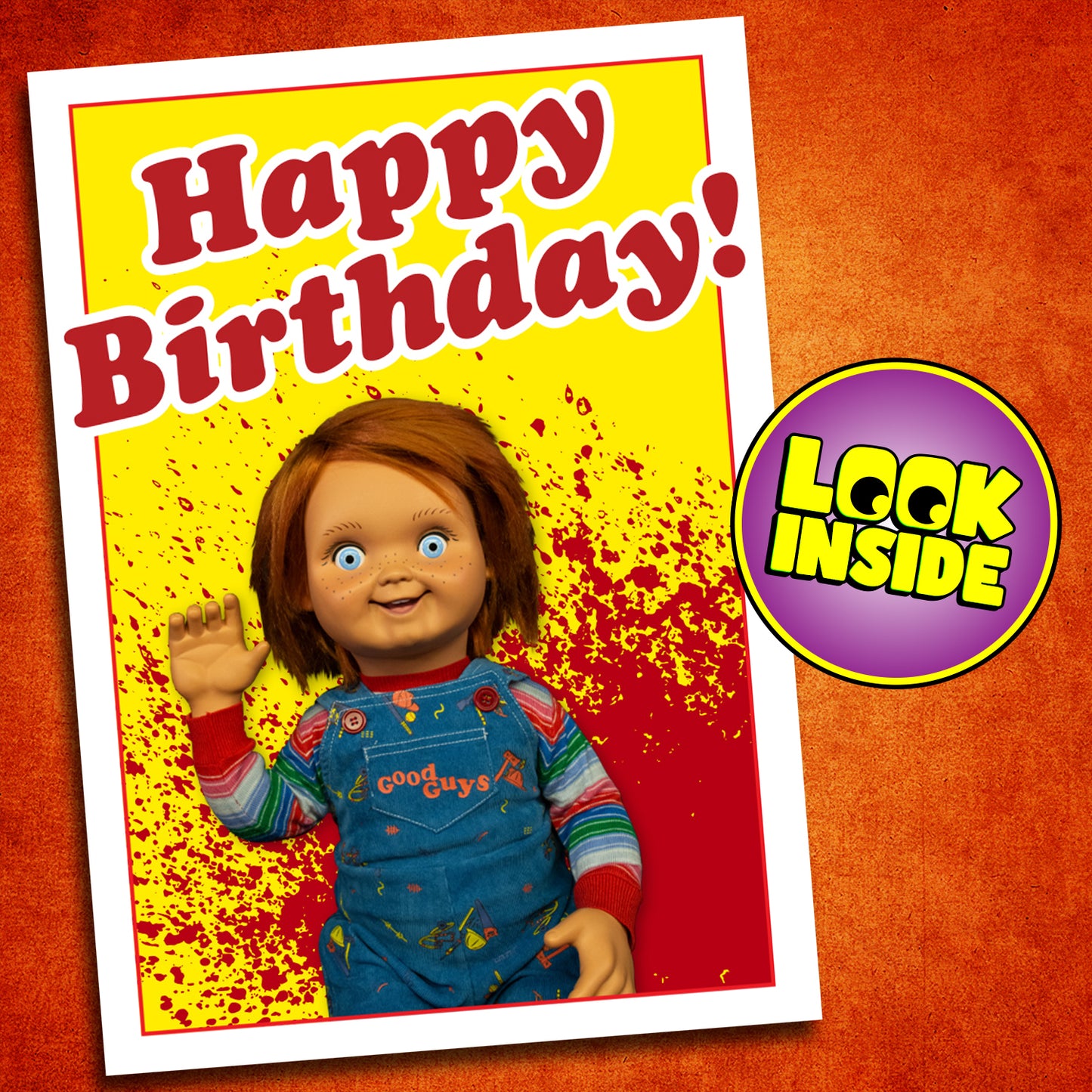 Chucky Birthday Card