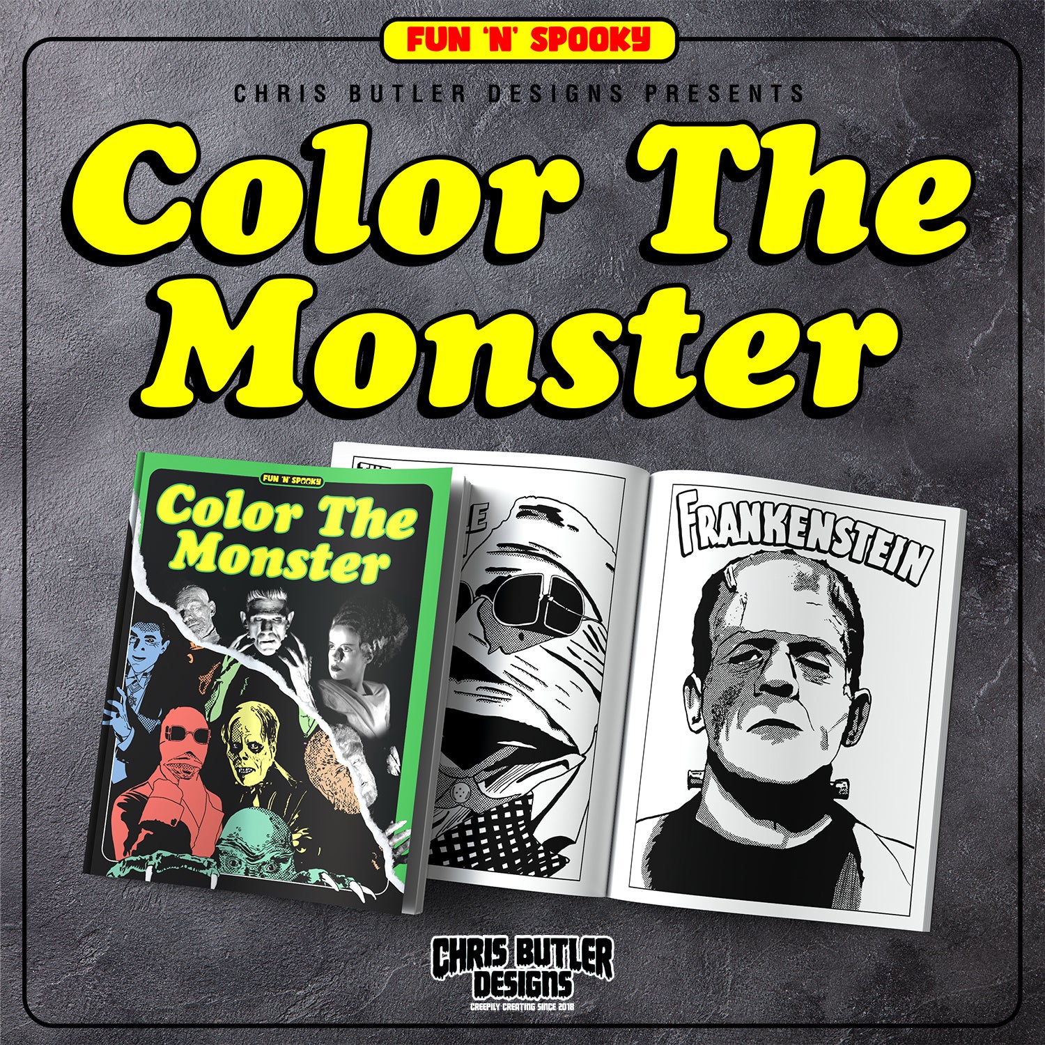coloring book monsters Color The Monster Coloring Book