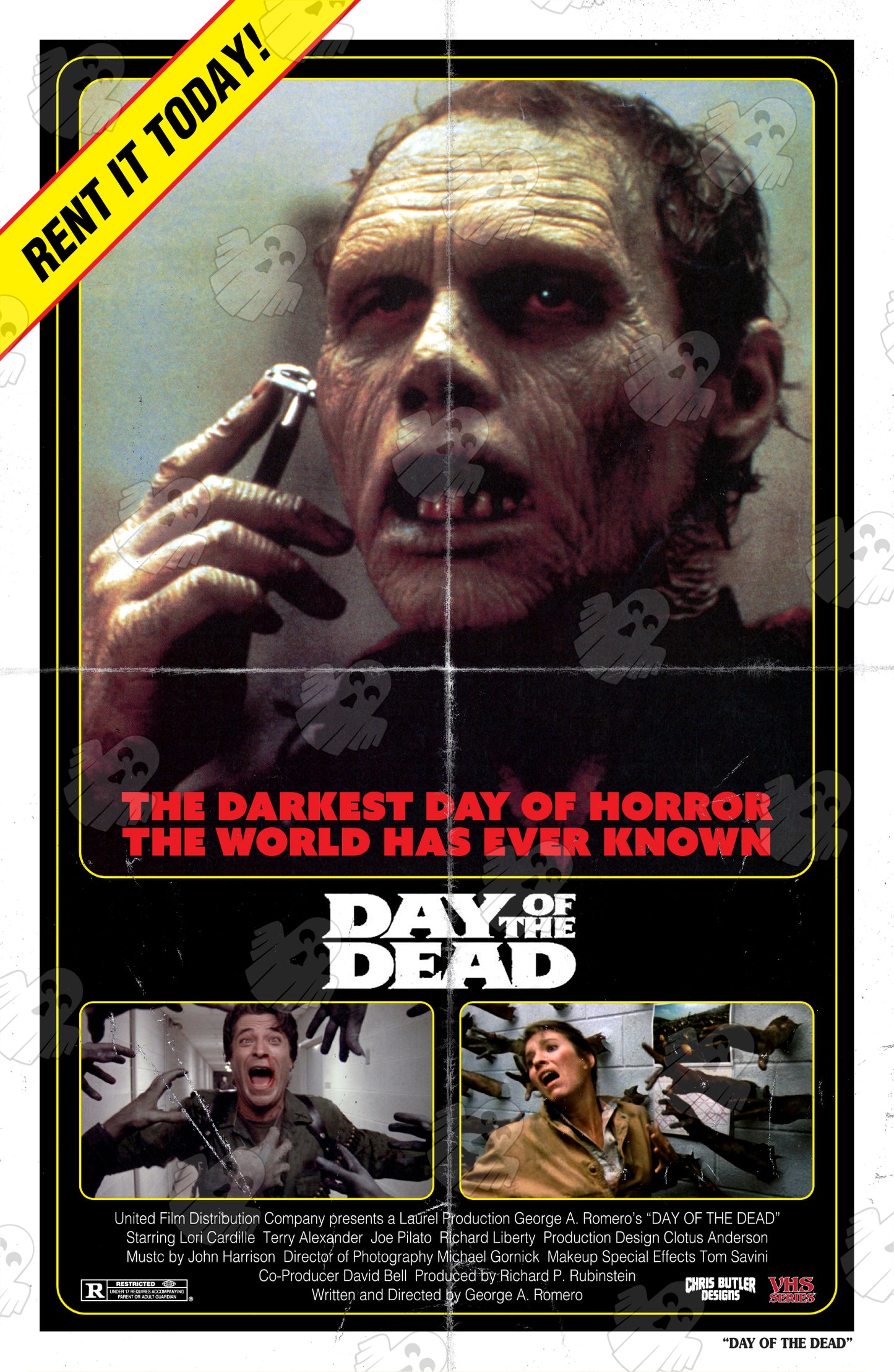 Day of The Dead (VHS Series 3) 11x17 Alternative Movie Poster