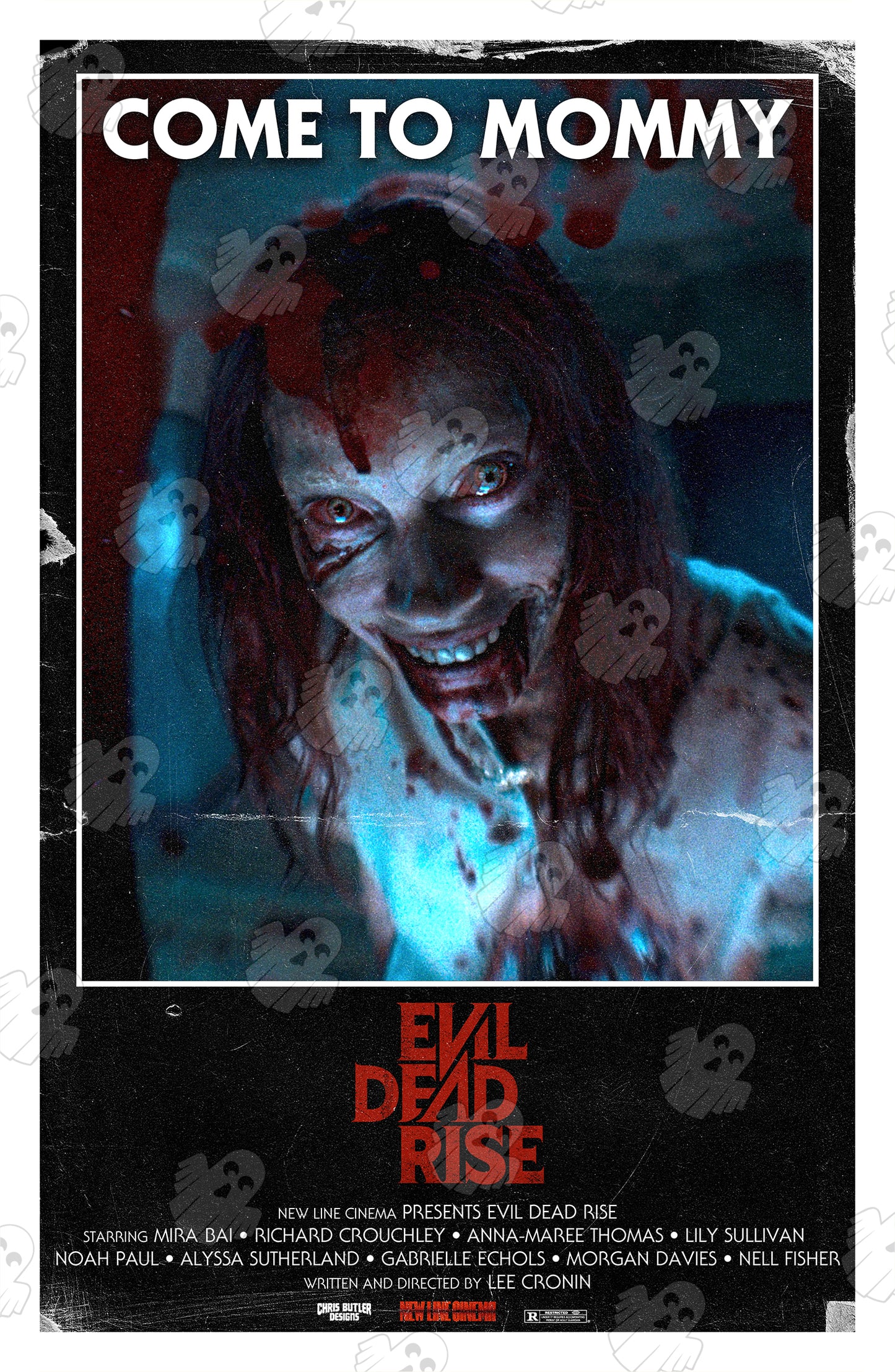 Evil Dead Rise Design 2 (VHS Series) 11x17 Alternative Movie Print
