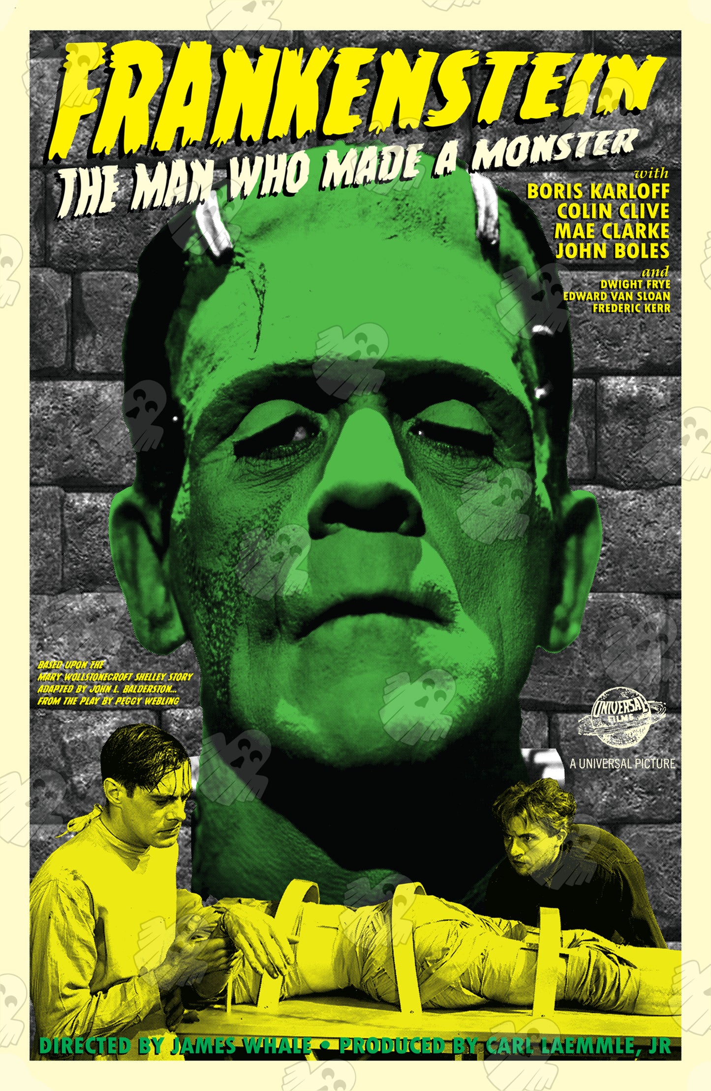 Frankenstein Design 1 11x17 Alternative Movie Poster
