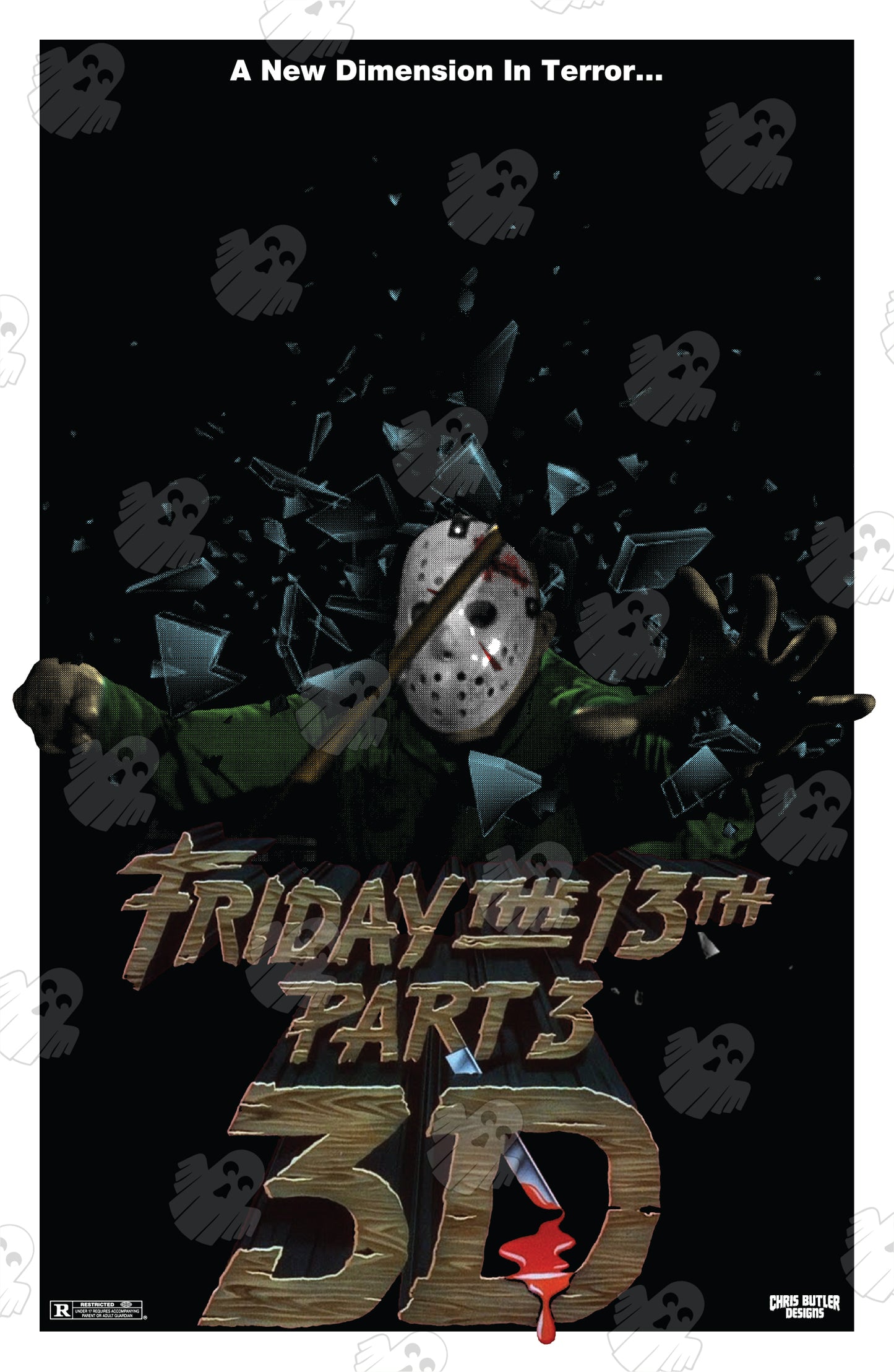 Friday The 13th Part 3 11x17 Alternative Movie Poster