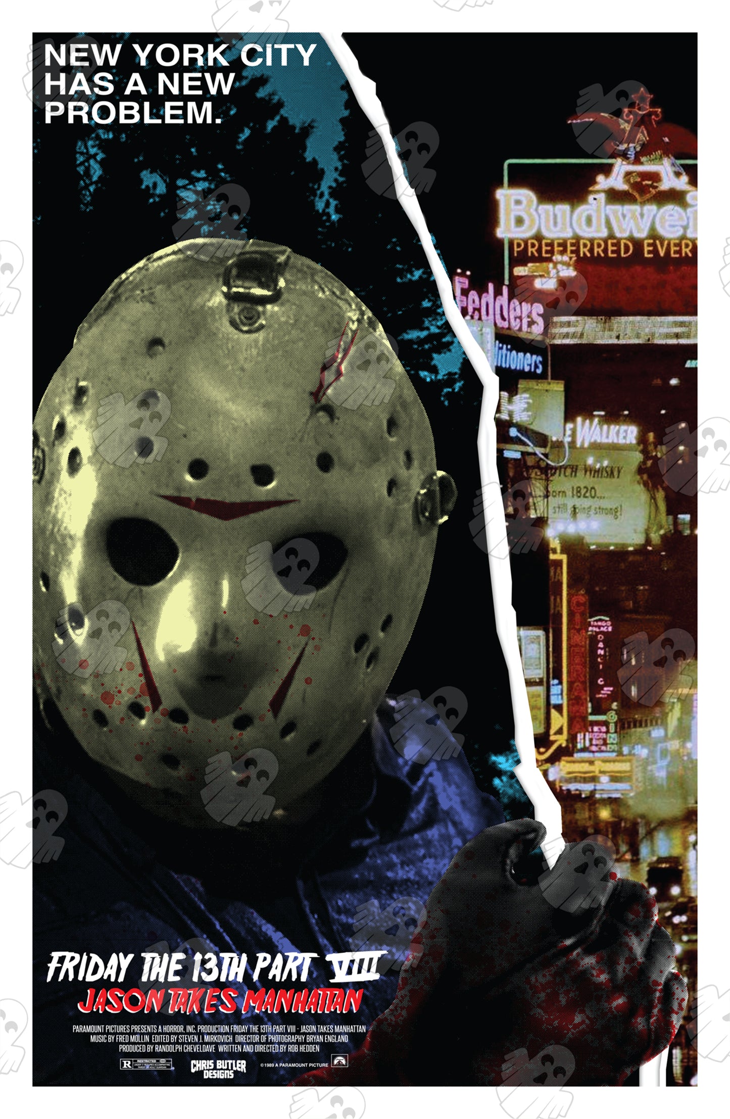 Friday The 13th Part VIII: Jason Takes Manhattan 11x17 Alternative Movie Poster