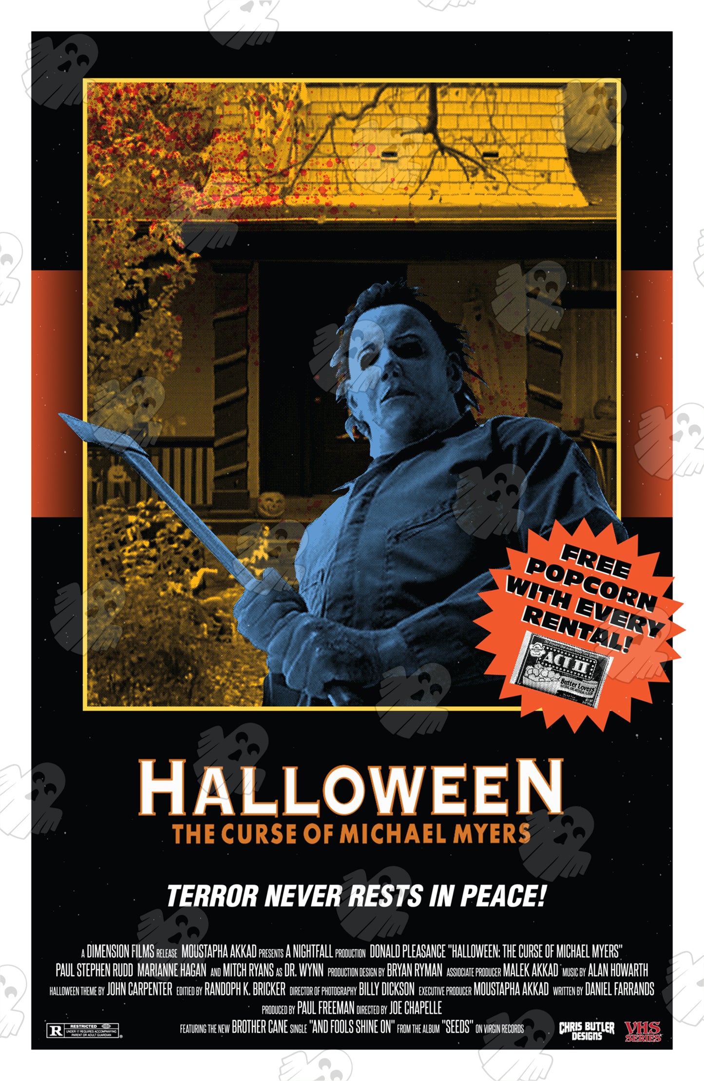 Halloween: The Curse Of Michael Myers (VHS Series) 11x17 Alternative Movie Poster