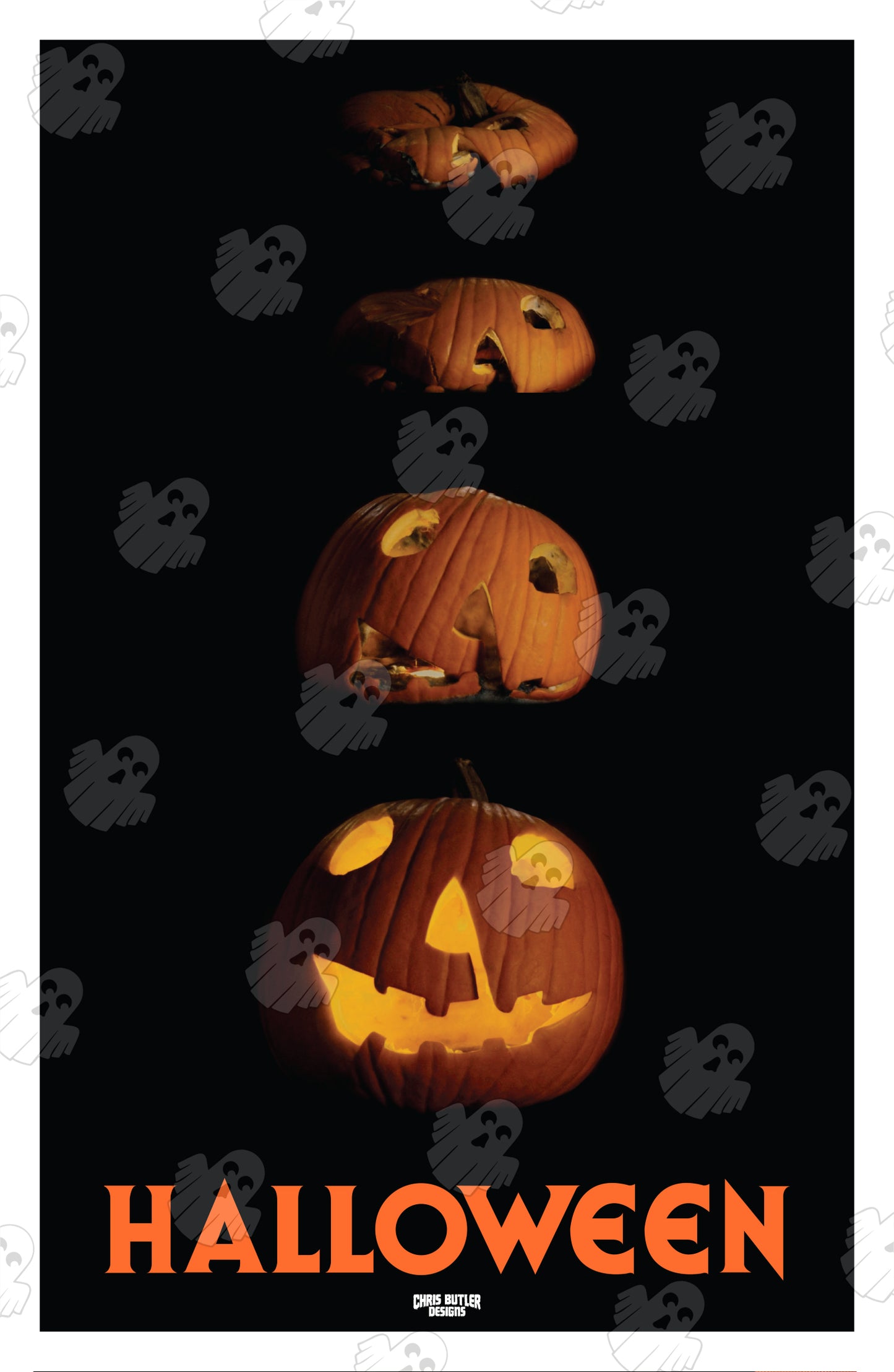 Halloween (Four Pumpkins) 11x17 Alternative Movie Print