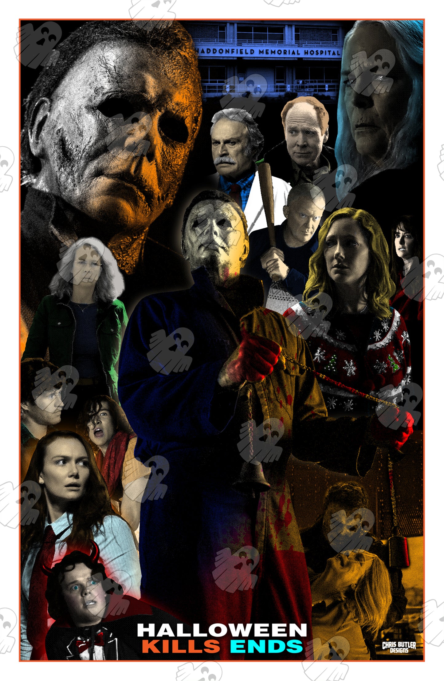 Halloween Kills + Ends (Ultimate) 11x17 Alternative Movie Print