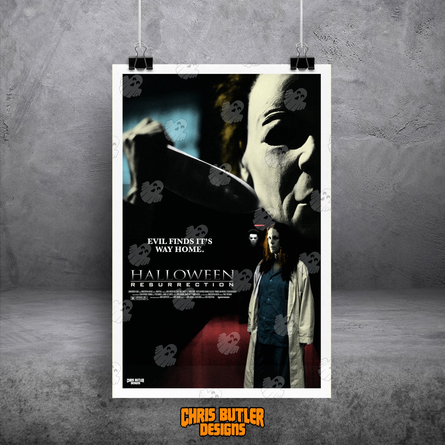 Halloween Resurrection 11x17 Alternative Movie Print