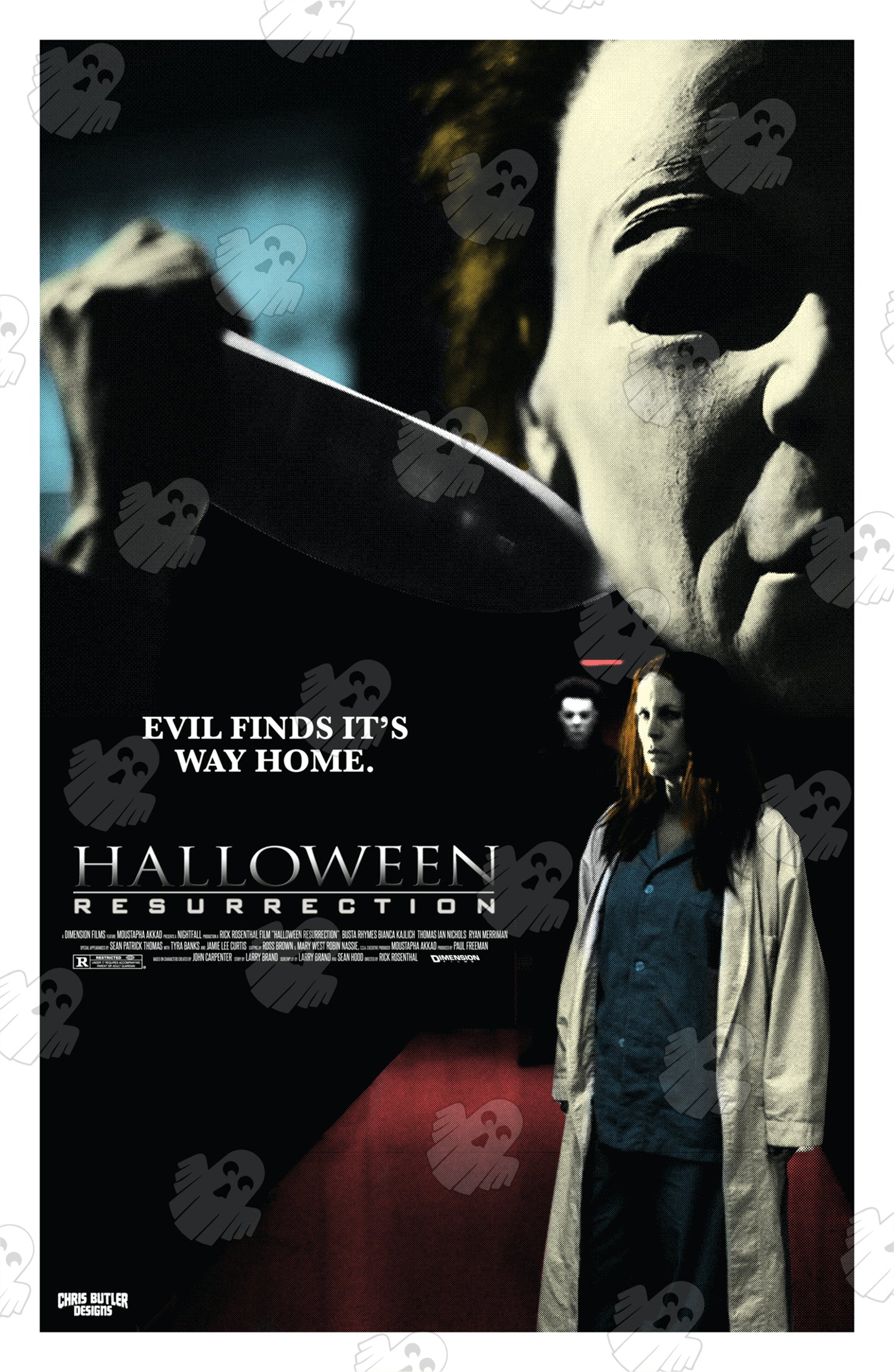 Halloween Resurrection 11x17 Alternative Movie Print