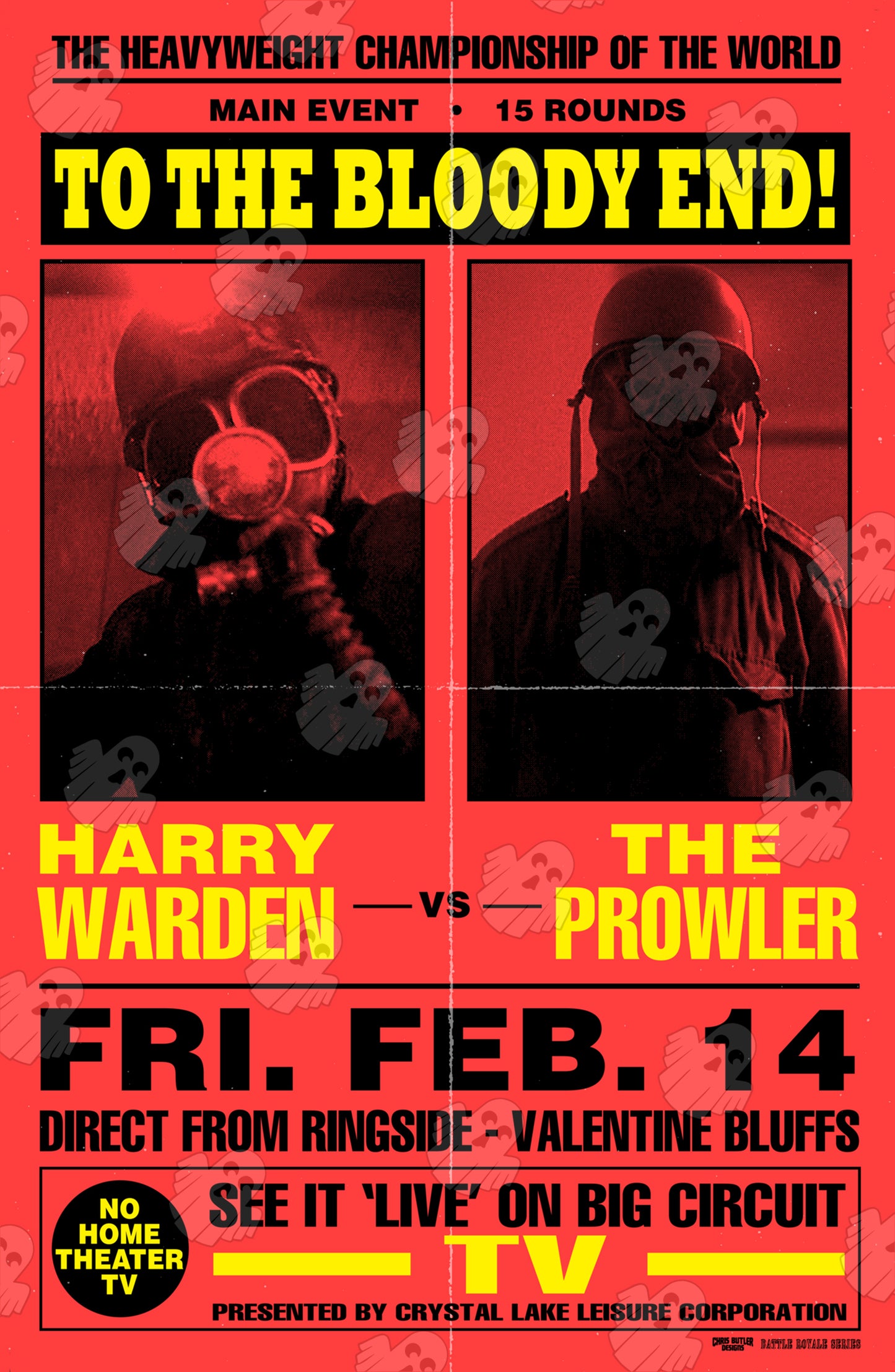 Harry Warden vs. The Prowler (Battle Royale) 11x17 Alternative Movie Print