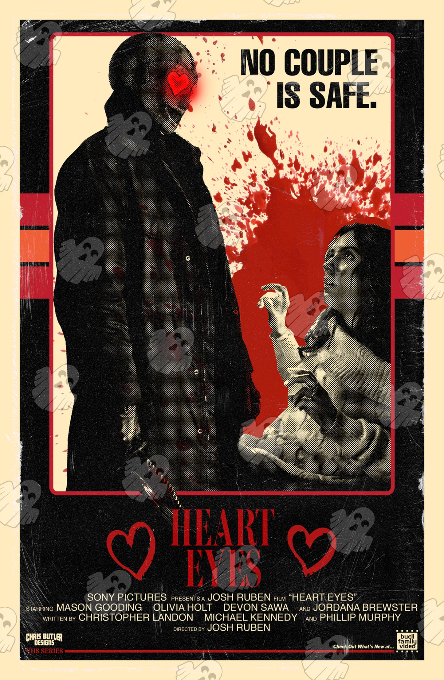 Heart Eyes (VHS Series) 11x17 Alternative Movie Print