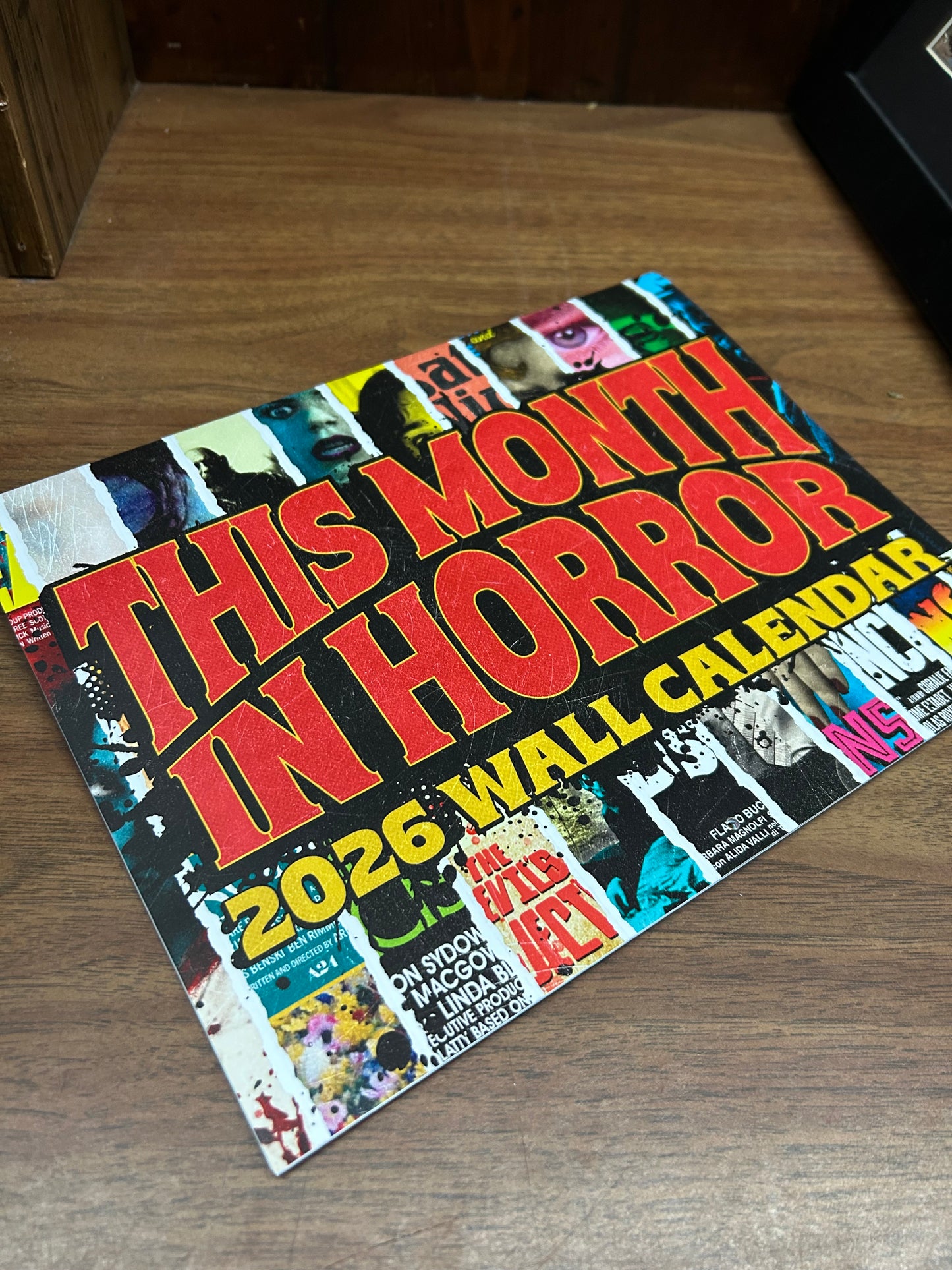 This Month In Horror 2026 Wall Calendar