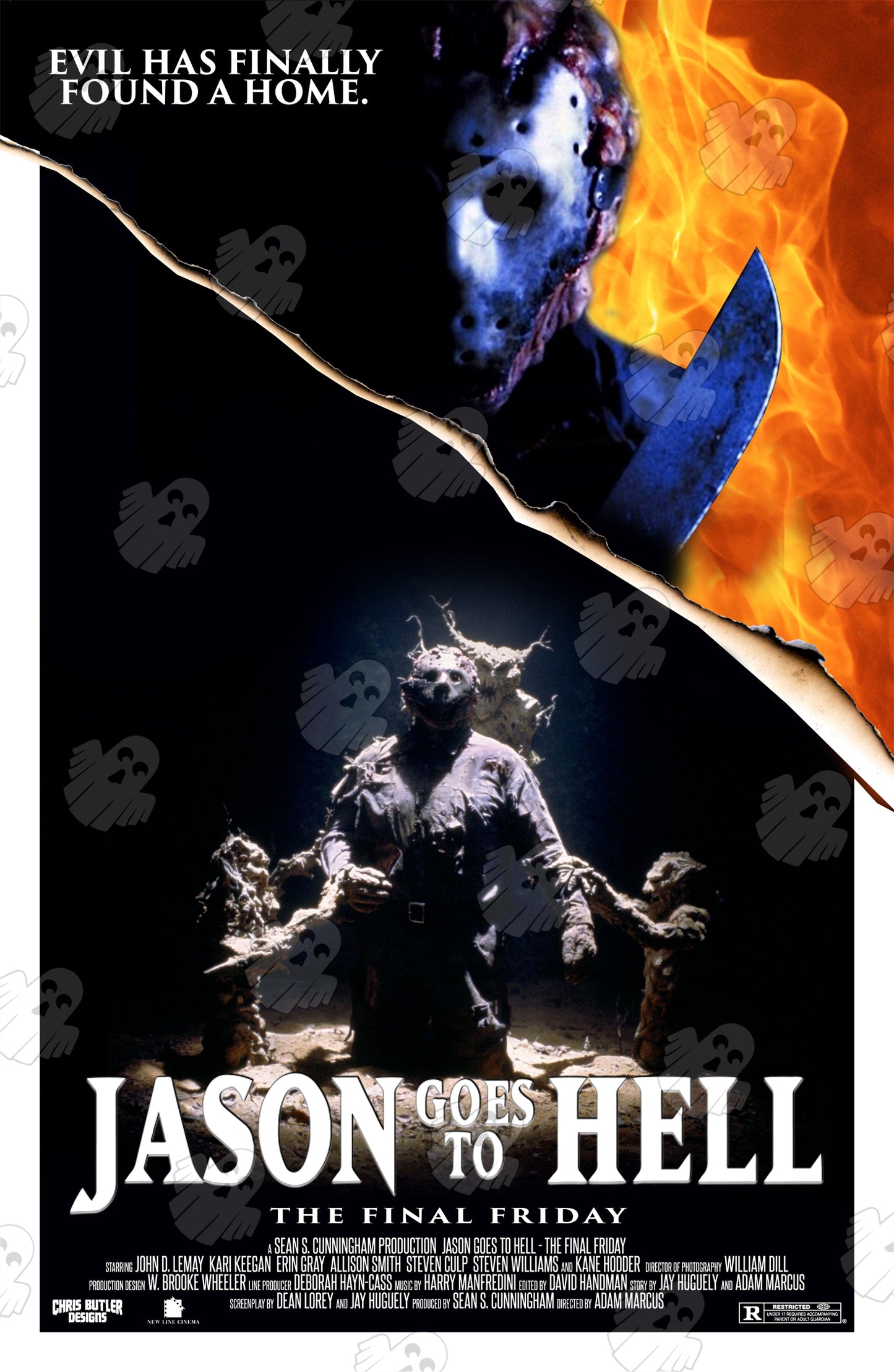 Jason Goes To Hell: The Final Friday 11x17 Alternative Movie Poster