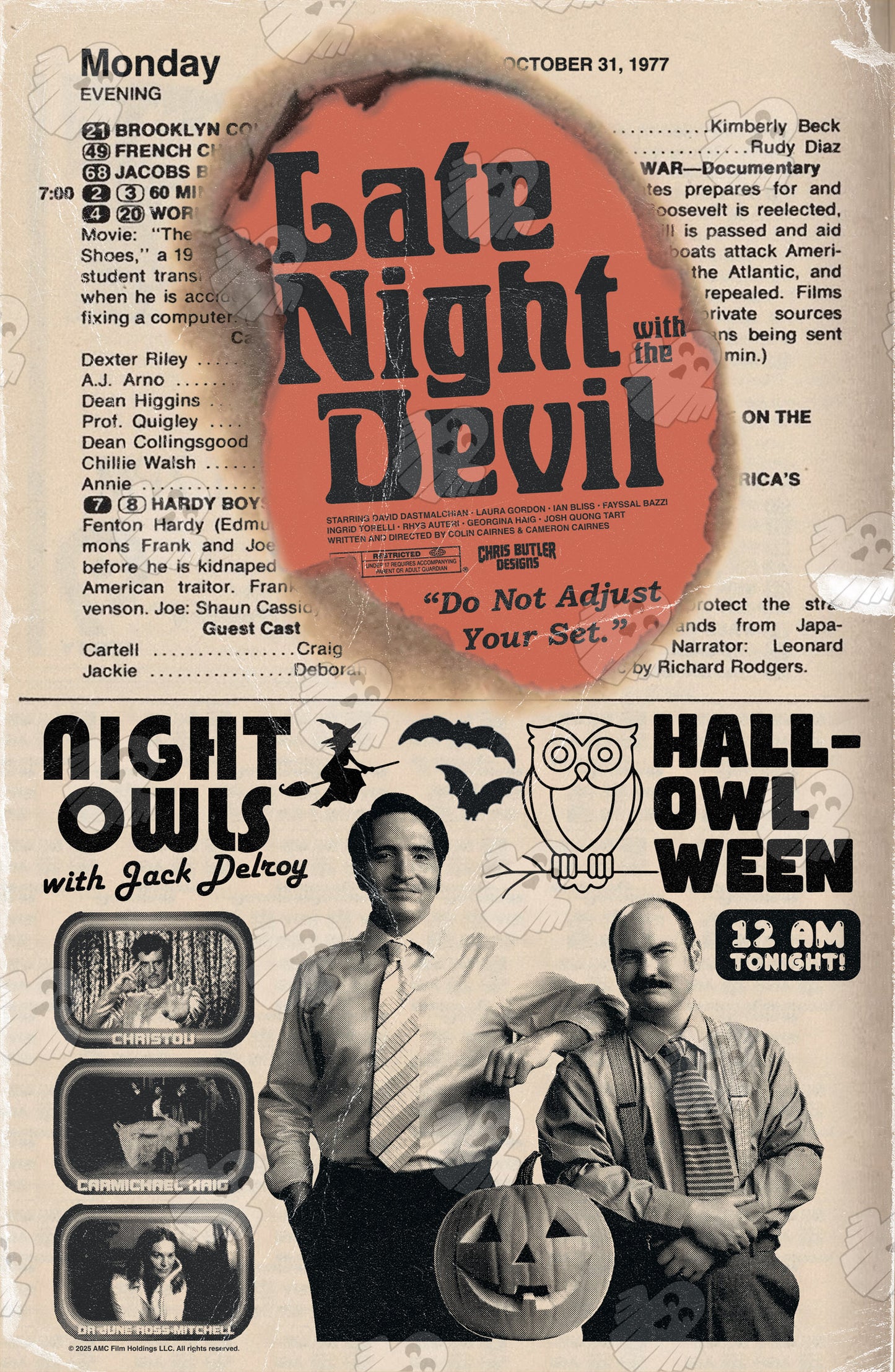 Late Night With The Devil (TV Ad) **OFFICIALLY LICENSED** 11x17 Alternative Movie Print