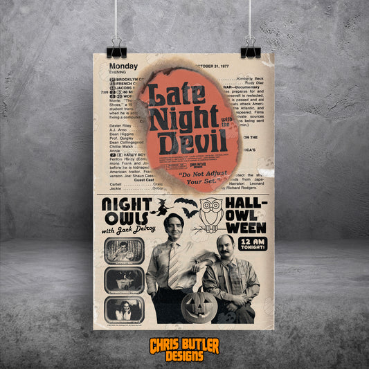 Late Night With The Devil (TV Ad) **OFFICIALLY LICENSED** 11x17 Alternative Movie Print