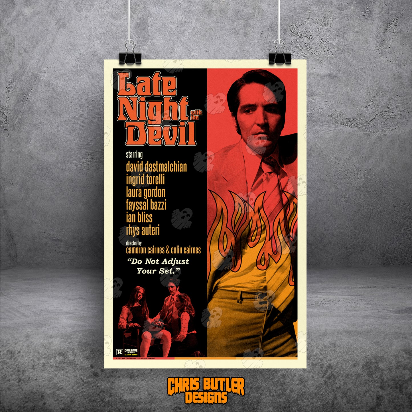 Late Night With The Devil (Classic Series) **OFFICIALLY LICENSED** 11x17 Alternative Movie Print