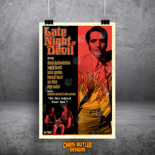 Late Night With The Devil (Classic Series) **OFFICIALLY LICENSED** 11x17 Alternative Movie Print