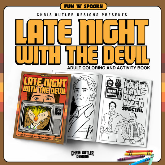 Late Night With The Devil Officially Licensed Coloring And Activity Book