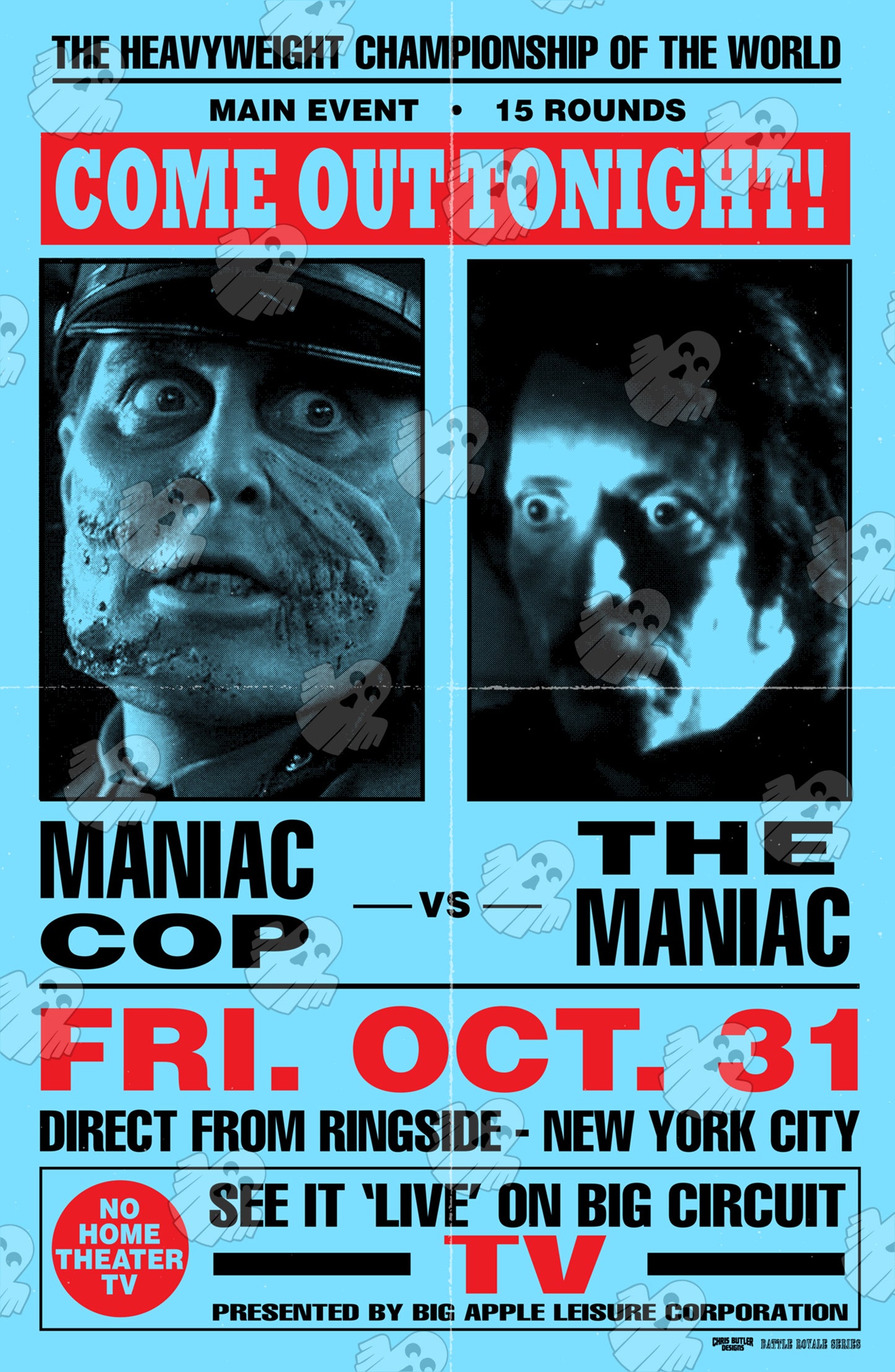 Maniac Cop vs. Maniac (Battle Royale Series) 11x17 Alternative Movie Poster