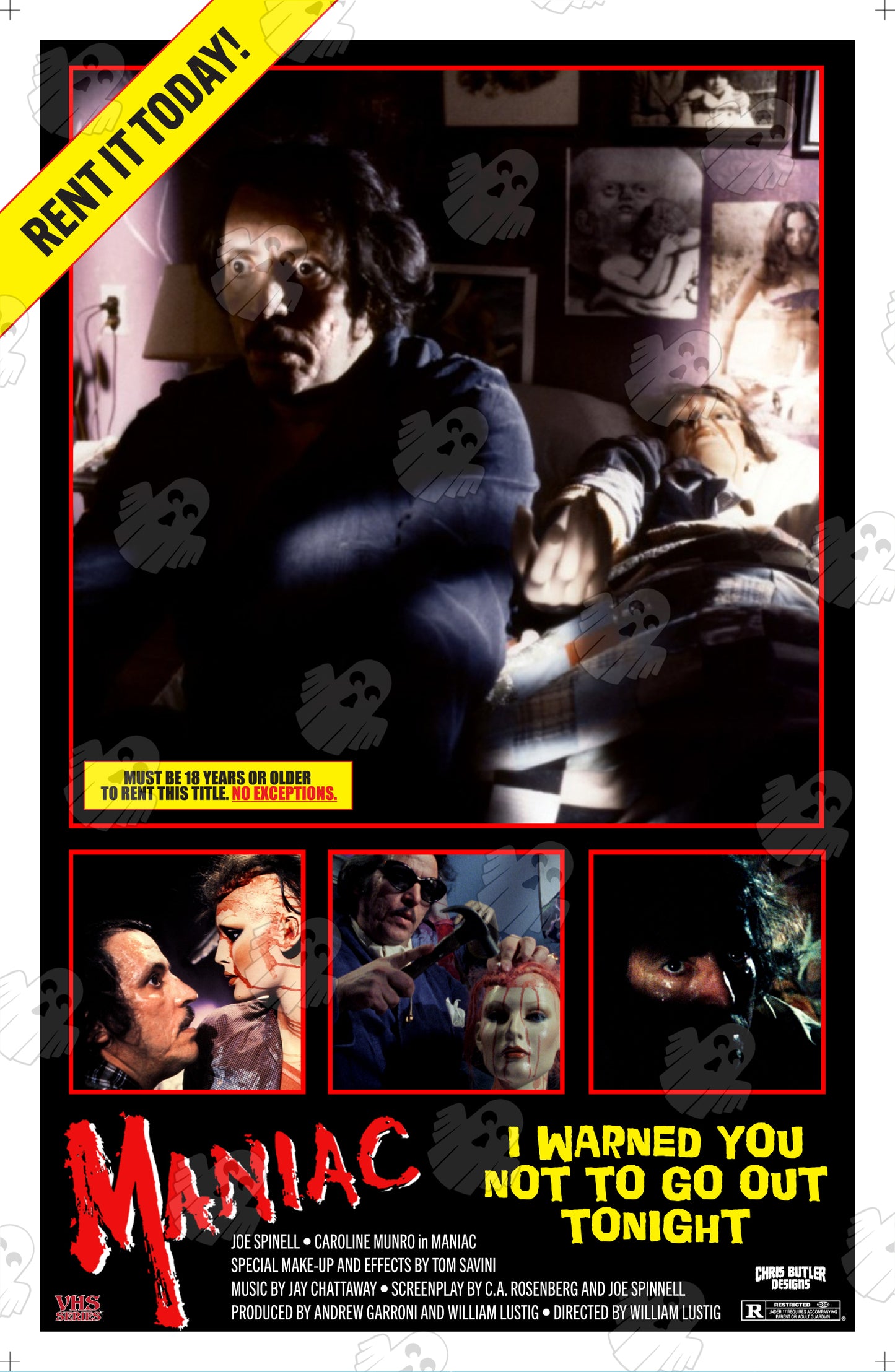 Maniac (VHS Series) 11x17 Alternative Movie Poster