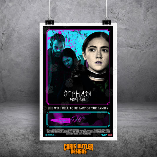 Orphan: First Kill (VHS Series) 11x17 Alternative Movie Print