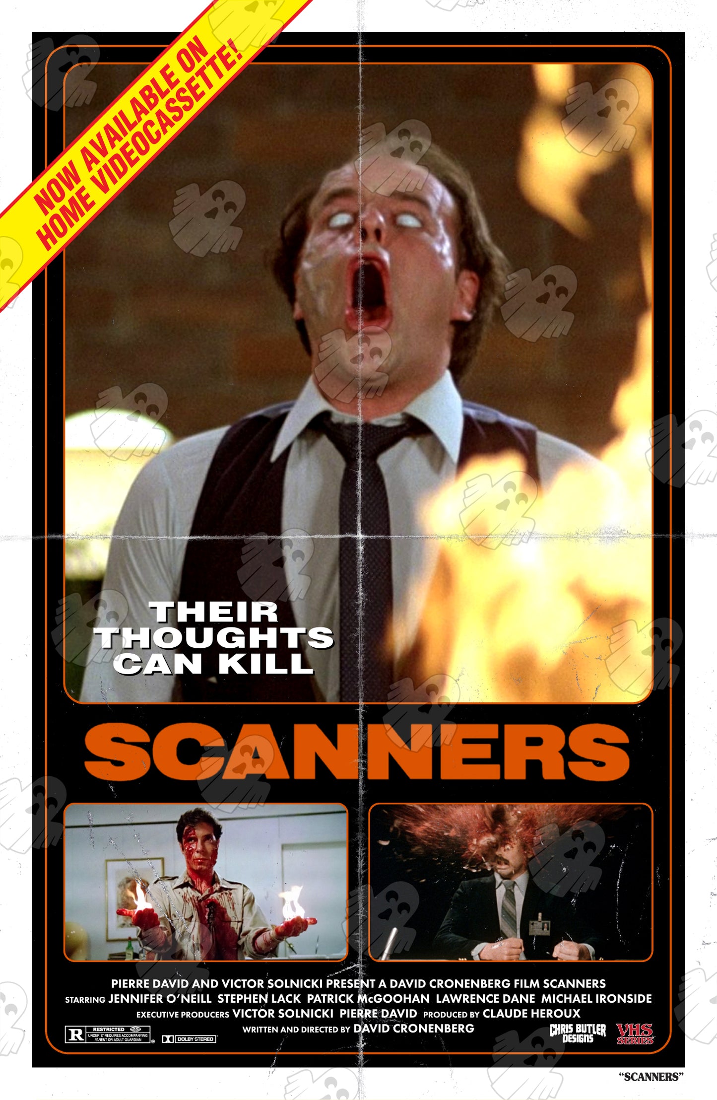 Scanners (VHS Series) 11x17 Alternative Movie Print