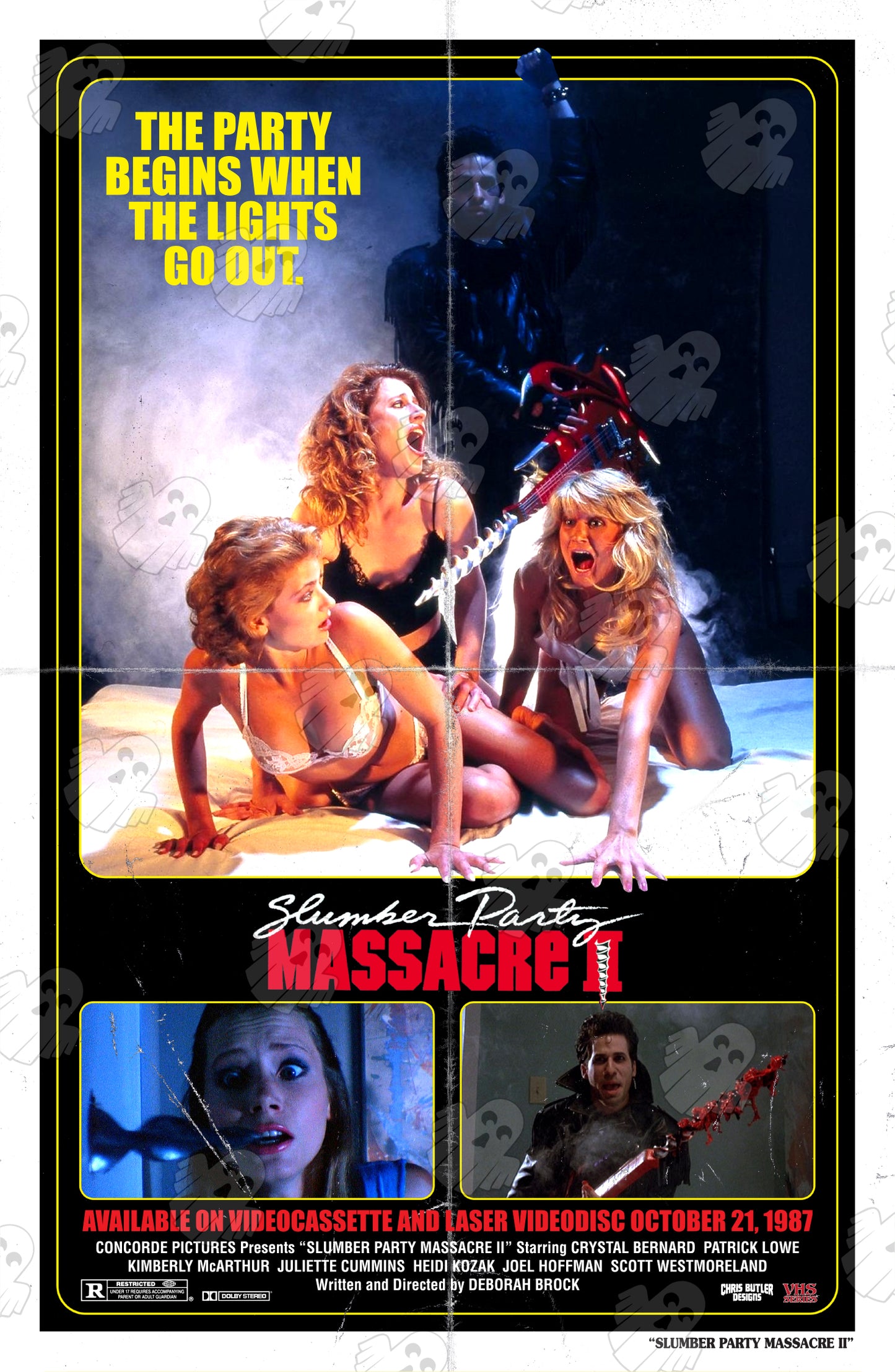 Slumber Party Massacre II (VHS Series) 11x17 Alternative Movie Print