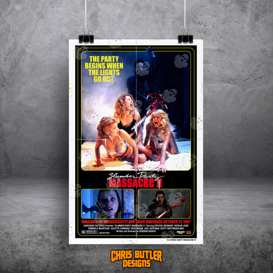 Slumber Party Massacre II (VHS Series) 11x17 Alternative Movie Print