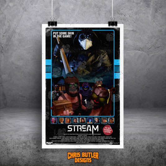 Stream Design 1 (VHS Series) **OFFICIALLY LICENSED** 11x17 Alternative Movie Print