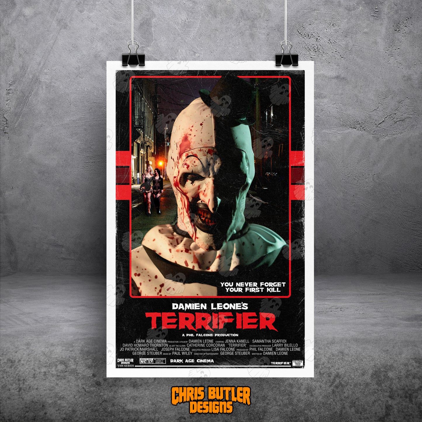 Terrifier (VHS Series) **OFFICIALLY LICENSED** 11x17 Alternative Movie Print