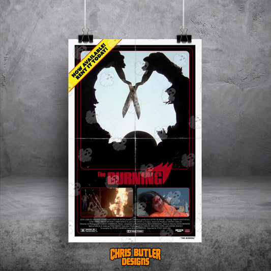 The Burning (VHS Series) 11x17 Alternative Movie Print