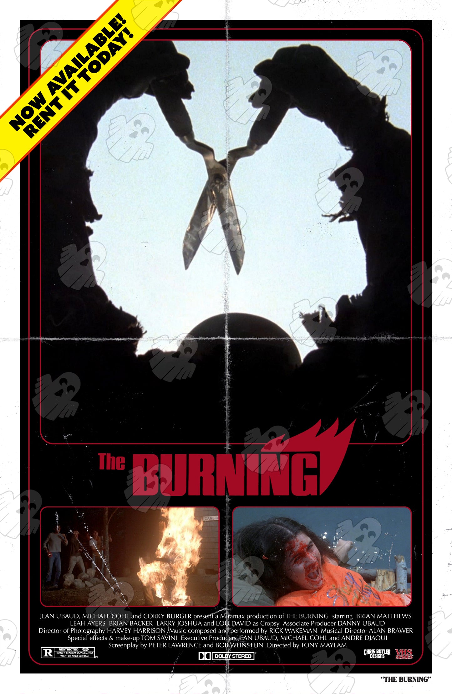 The Burning (VHS Series) 11x17 Alternative Movie Print