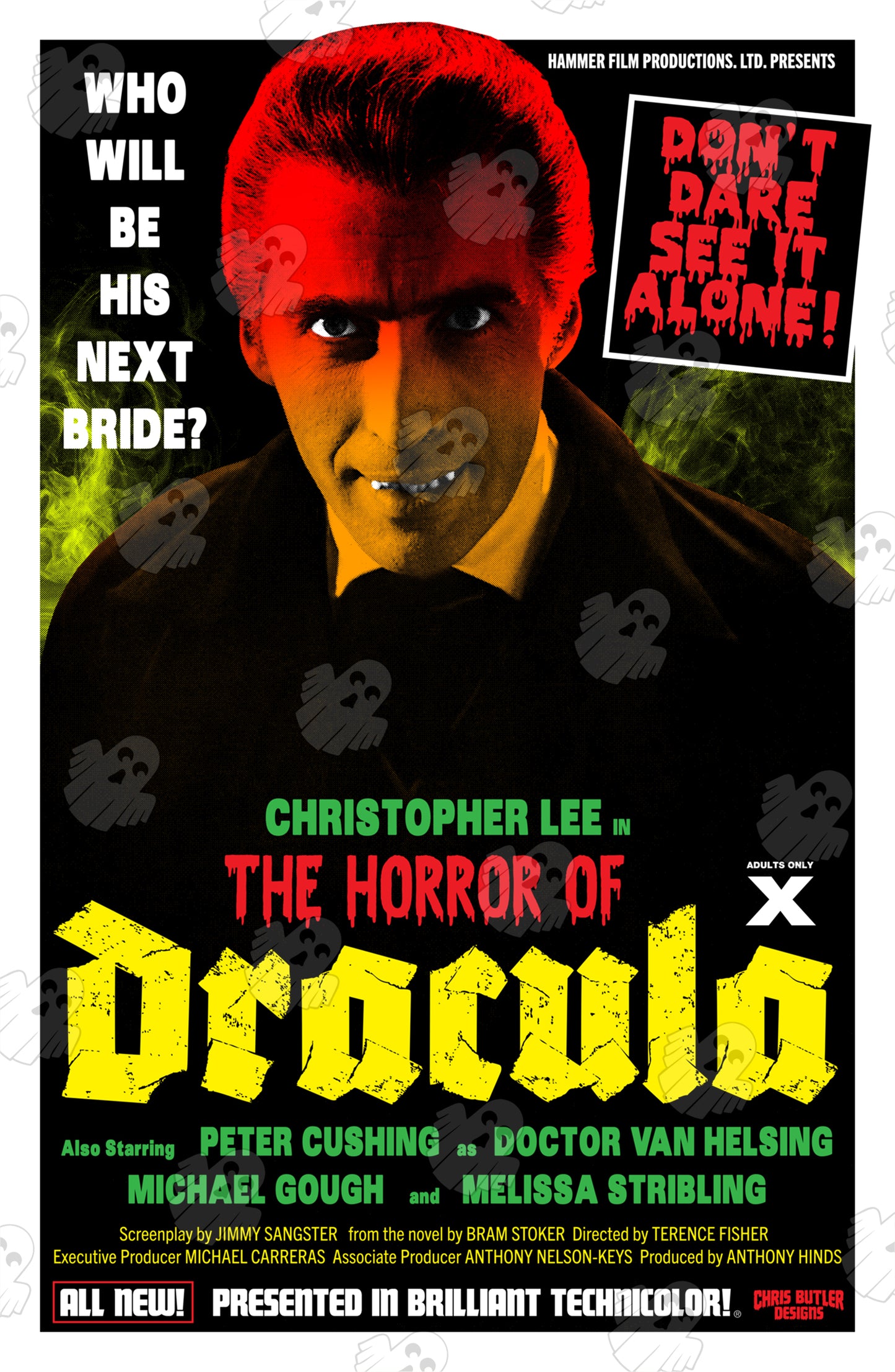 Horror Of Dracula 11x17 Alternative Movie Print