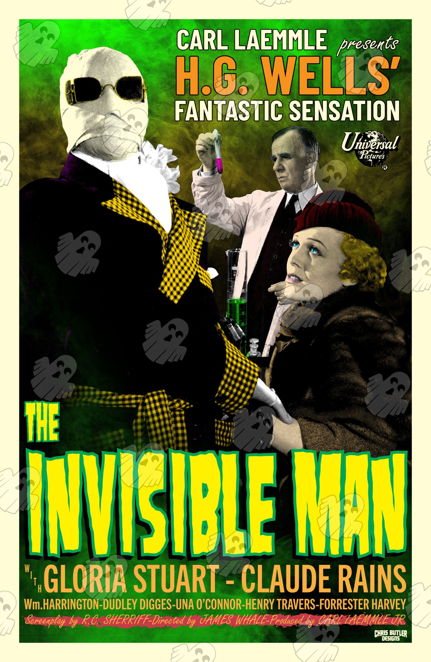 The Invisible Man Design 2 11x17 Alternative Movie Print