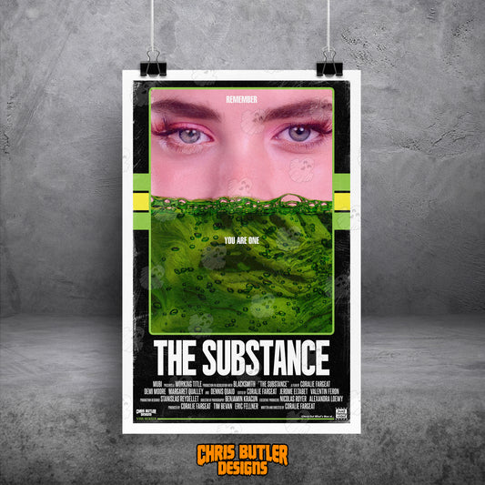The Substance (VHS Series) 11x17 Alternative Movie Print