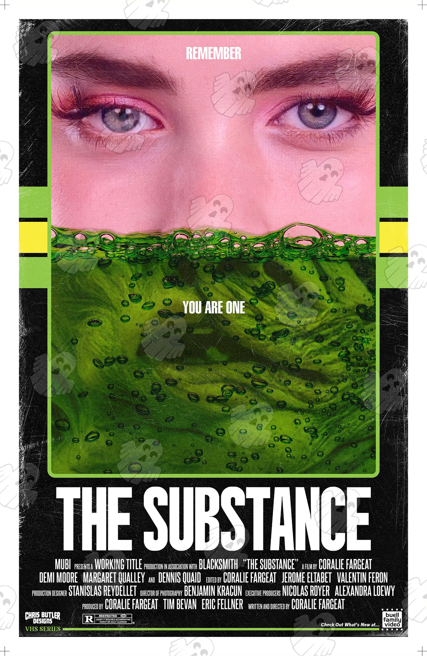 The Substance (VHS Series) 11x17 Alternative Movie Print