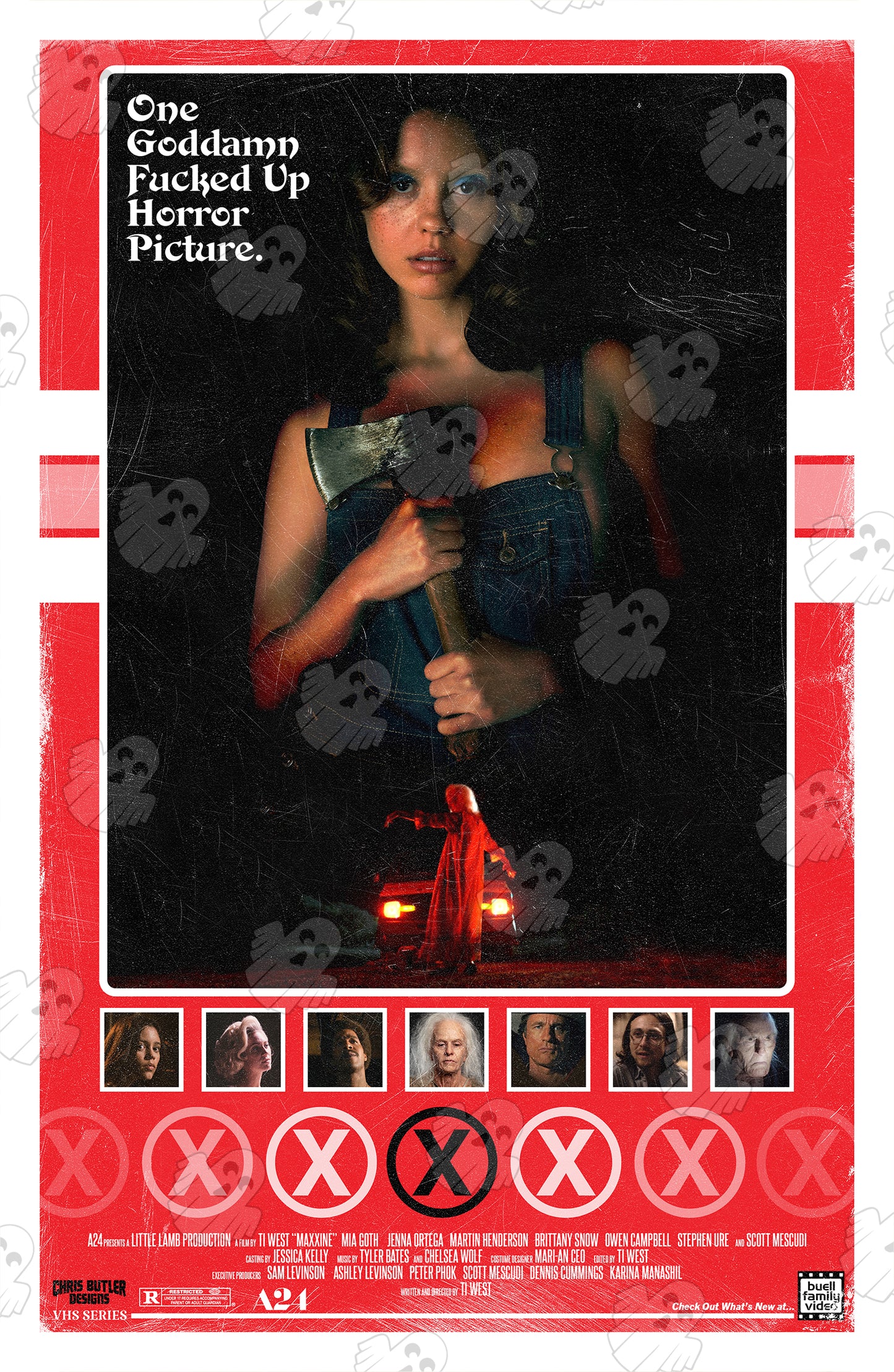 X (VHS Series)11x17 Alternative Movie Print