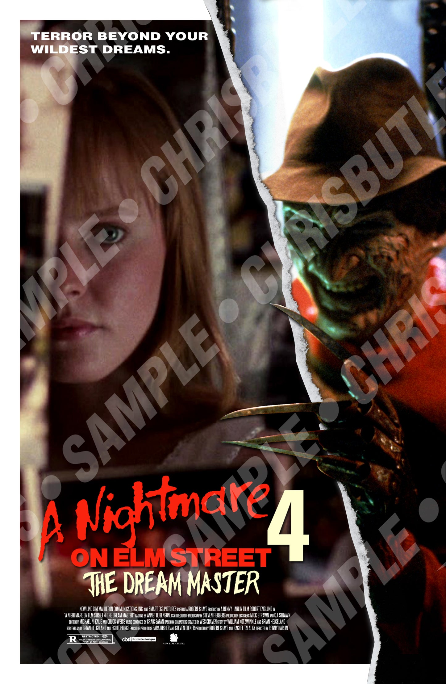 A Nightmare On Elm Street Part 4: Dream Master 11x17 Print