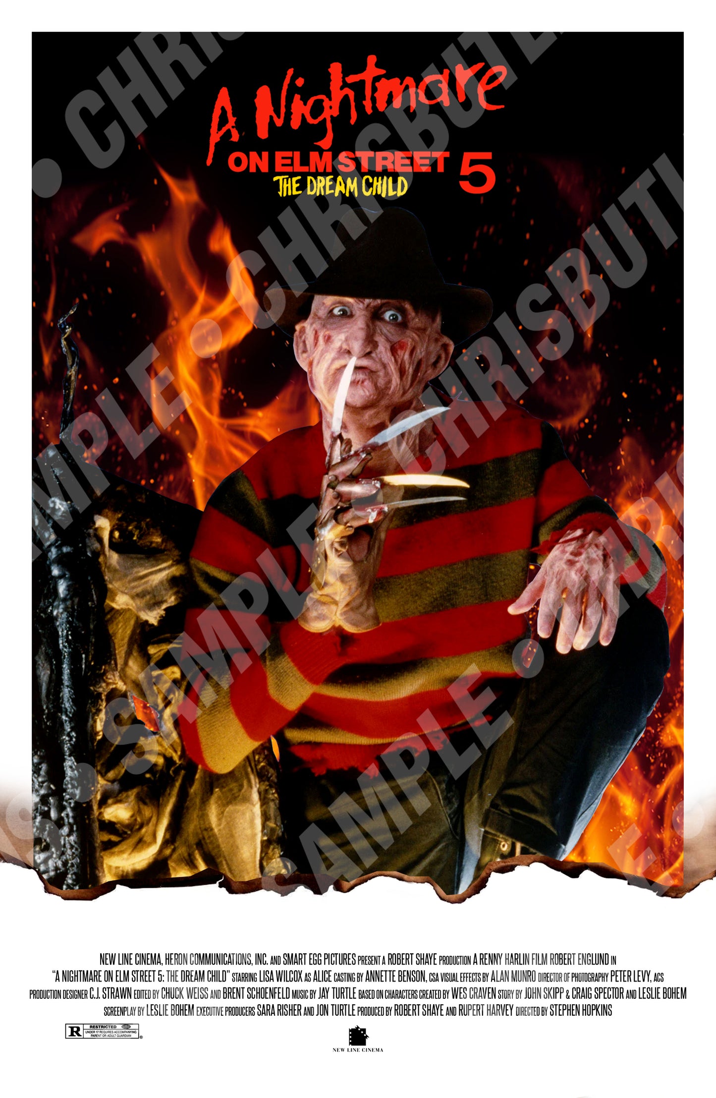 A Nightmare On Elm Street Part 5: Dream Child 11x17 Print