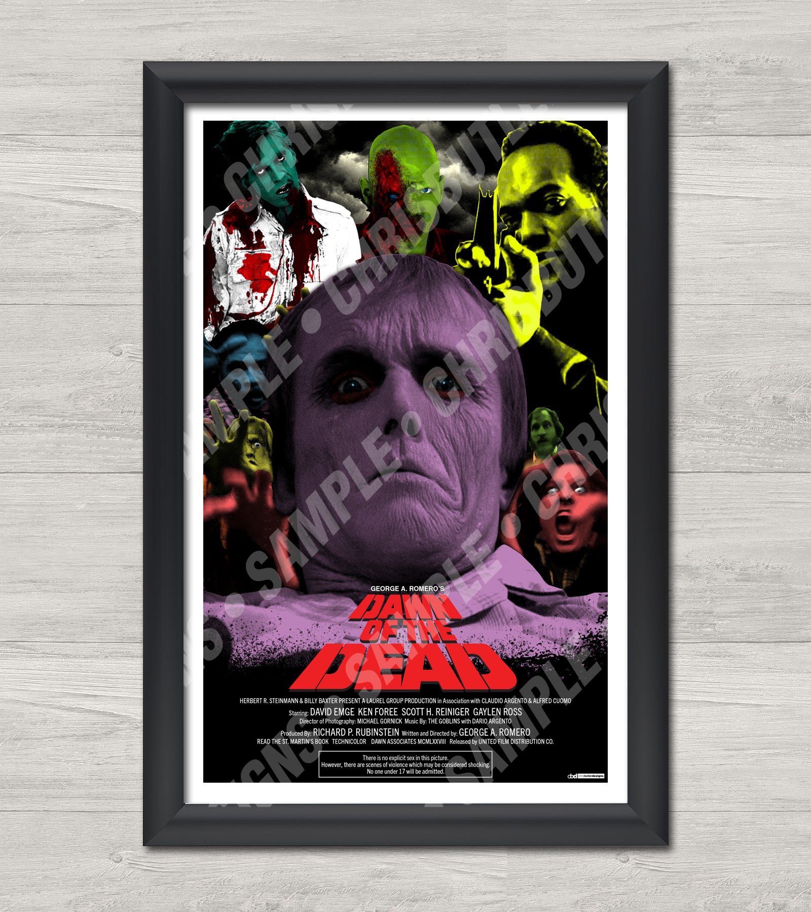 Dawn Of The Dead 1978 (Design 1) 11x17 Alternative Movie Poster –  ChrisButlerDesigns