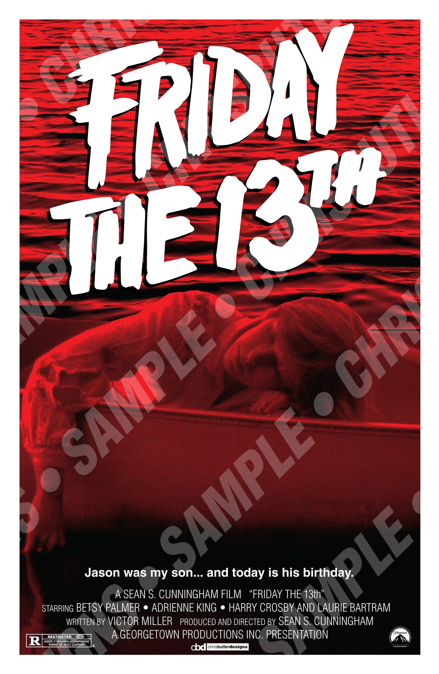 Friday The 13th (Boat Design) 11x17 Print