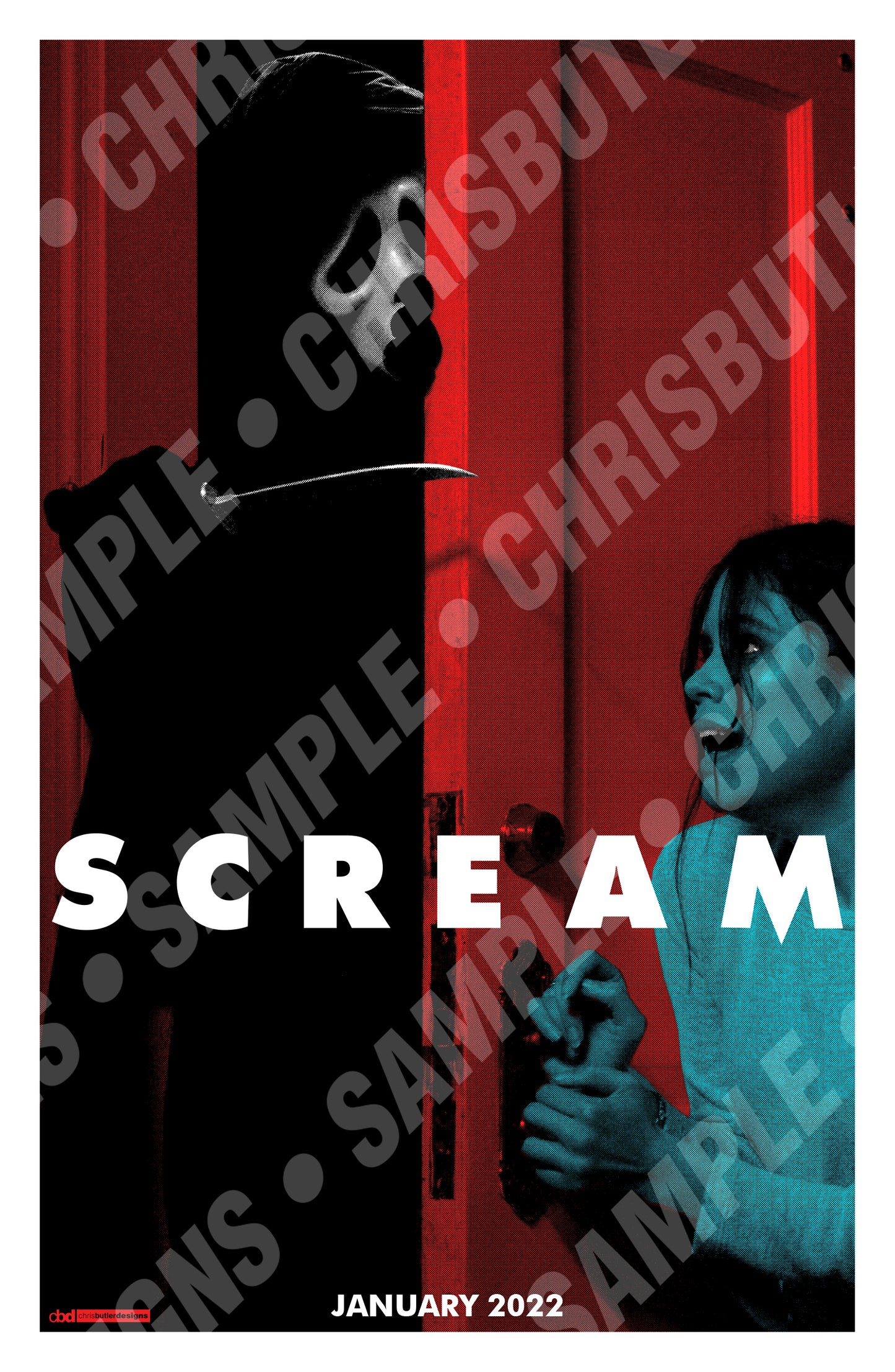 Scream (2022) Design 1 11x17 Alternative Movie Print