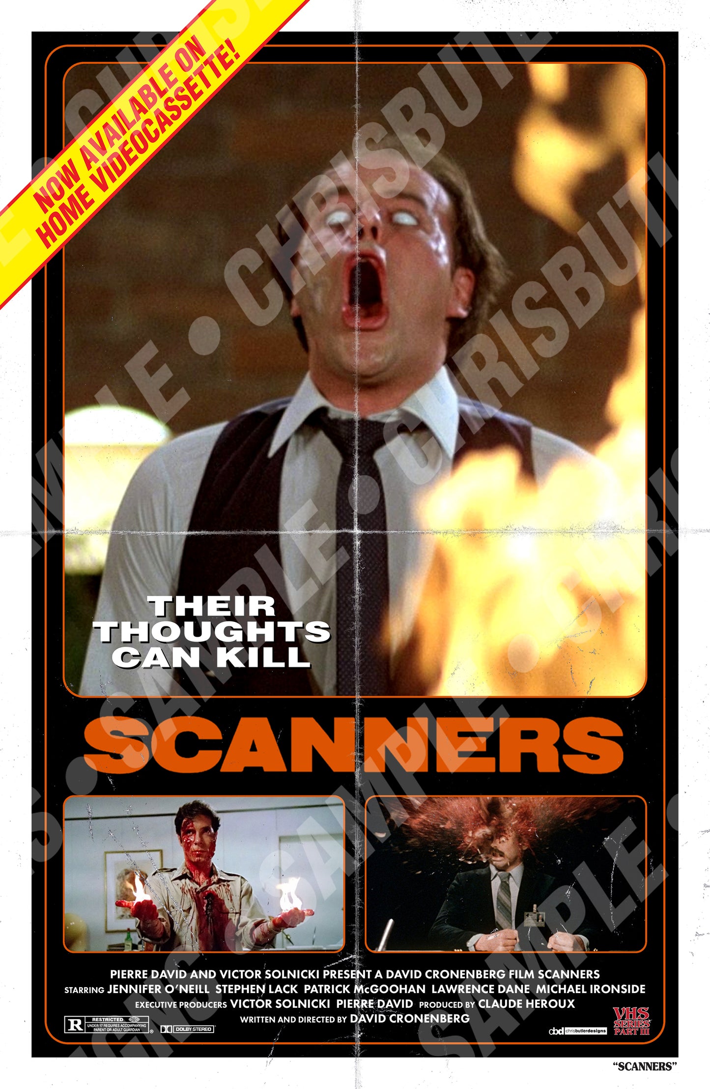 Scanners (VHS Series 3) 11x17 Print