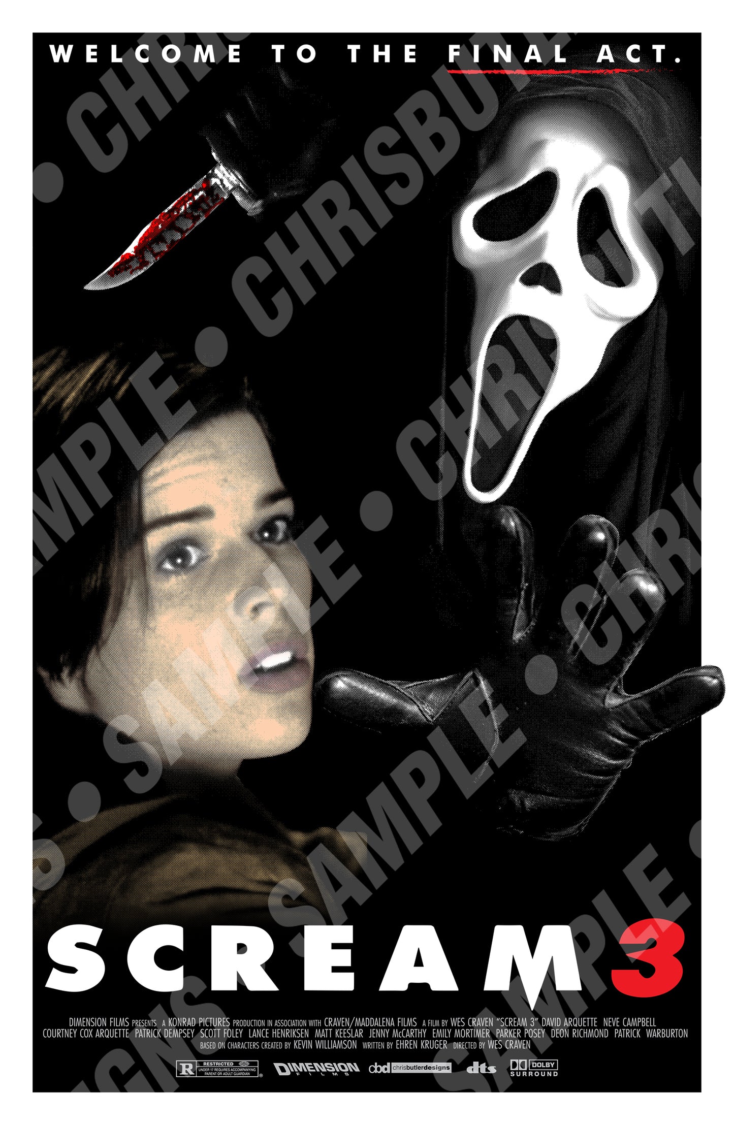Scream 3 11x17 Print