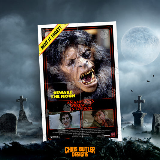 An American Werewolf In London (VHS Series 3) 11x17 Alternative Movie Poster