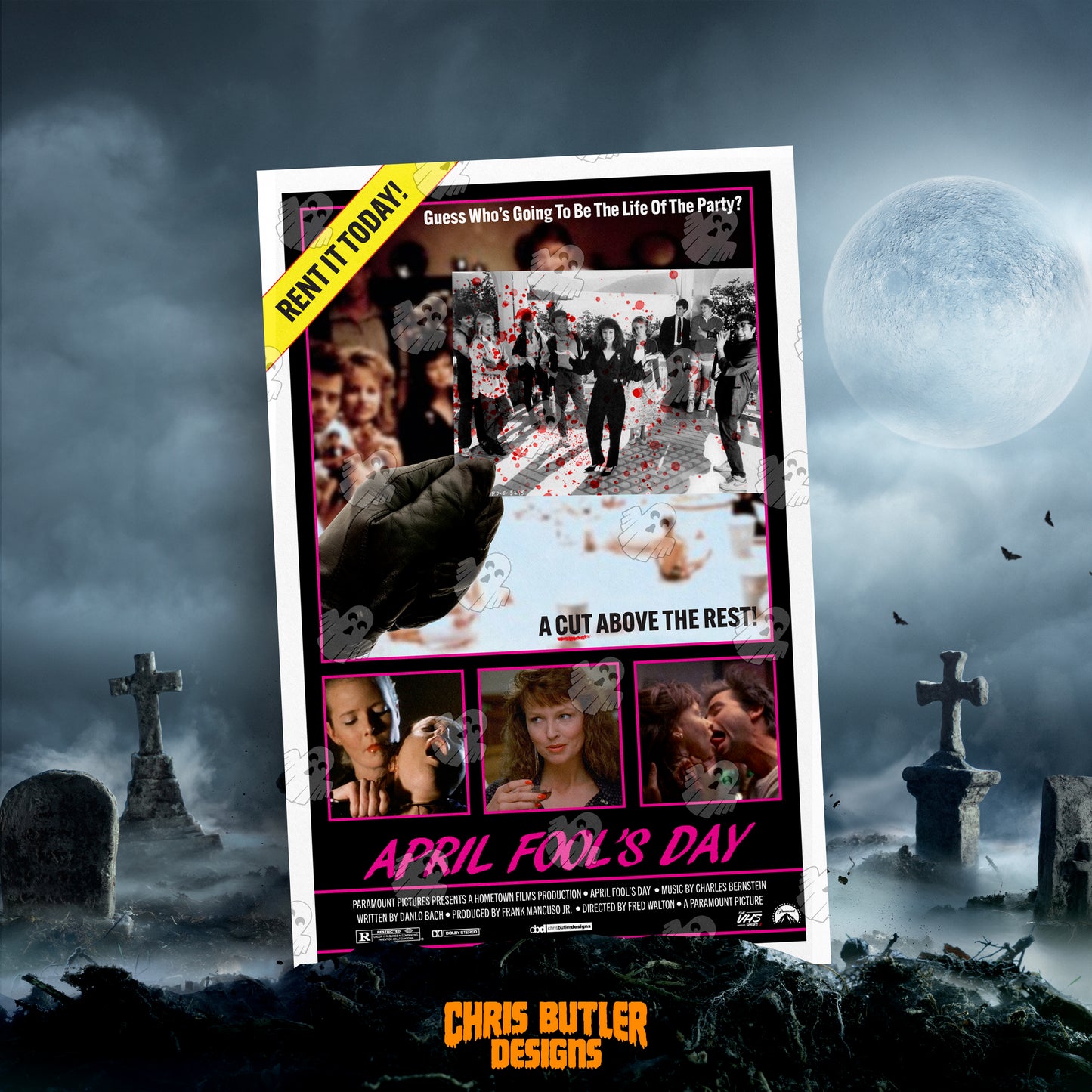 April Fool's Day (VHS Series 2) 11x17 Alternative Movie Poster