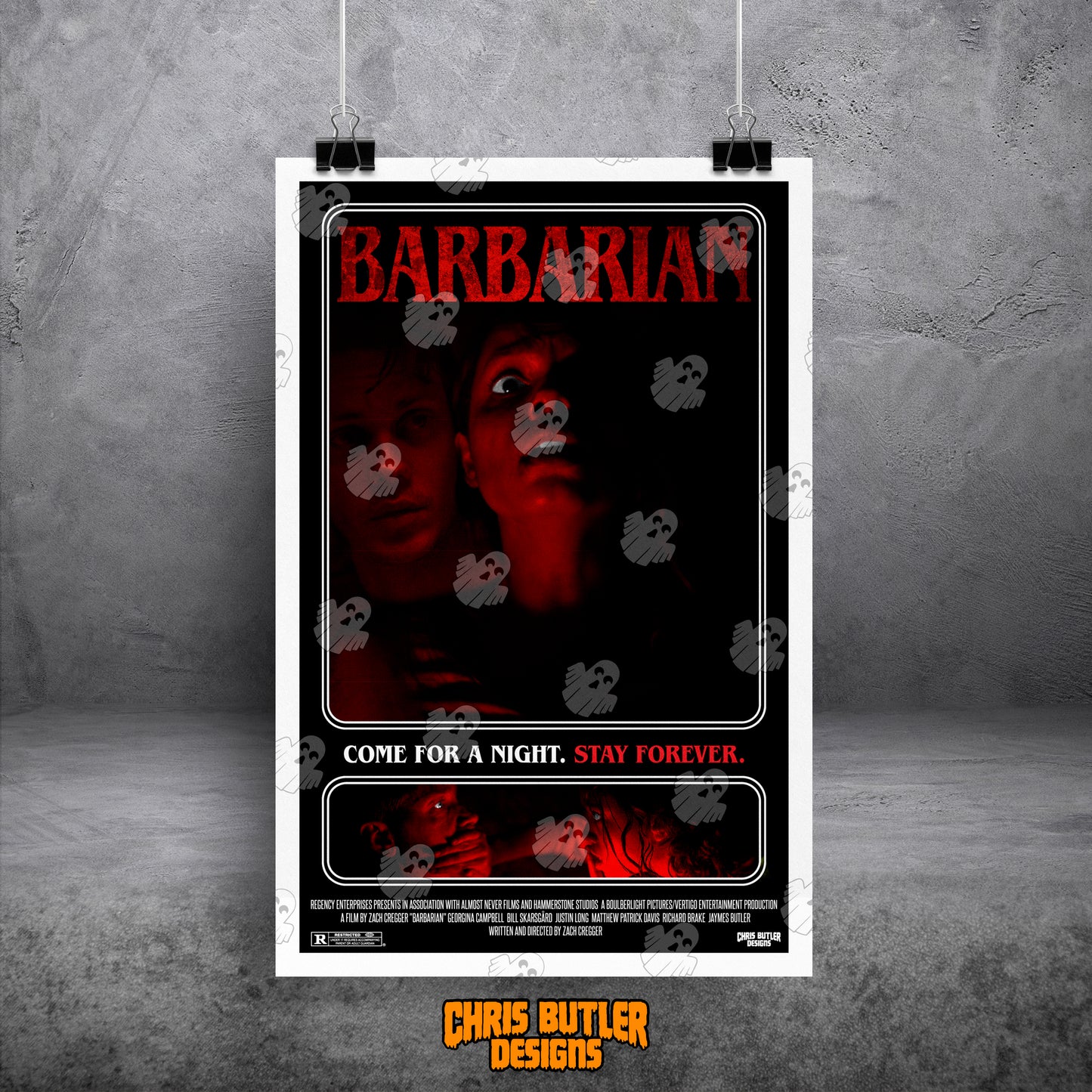 Barbarian 11x17 Alternative Movie Poster