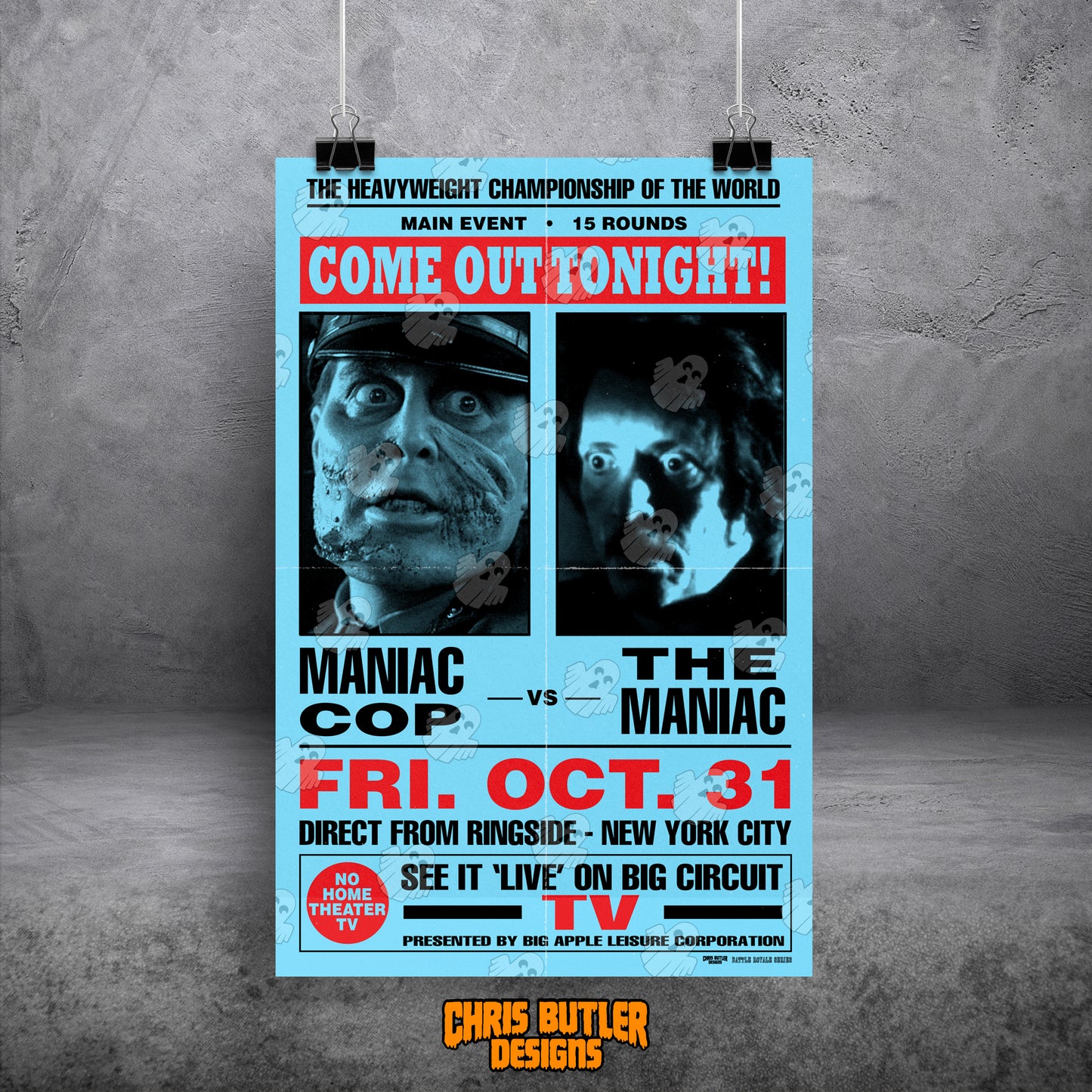 Maniac Cop vs. Maniac (Battle Royale Series) 11x17 Alternative Movie Poster