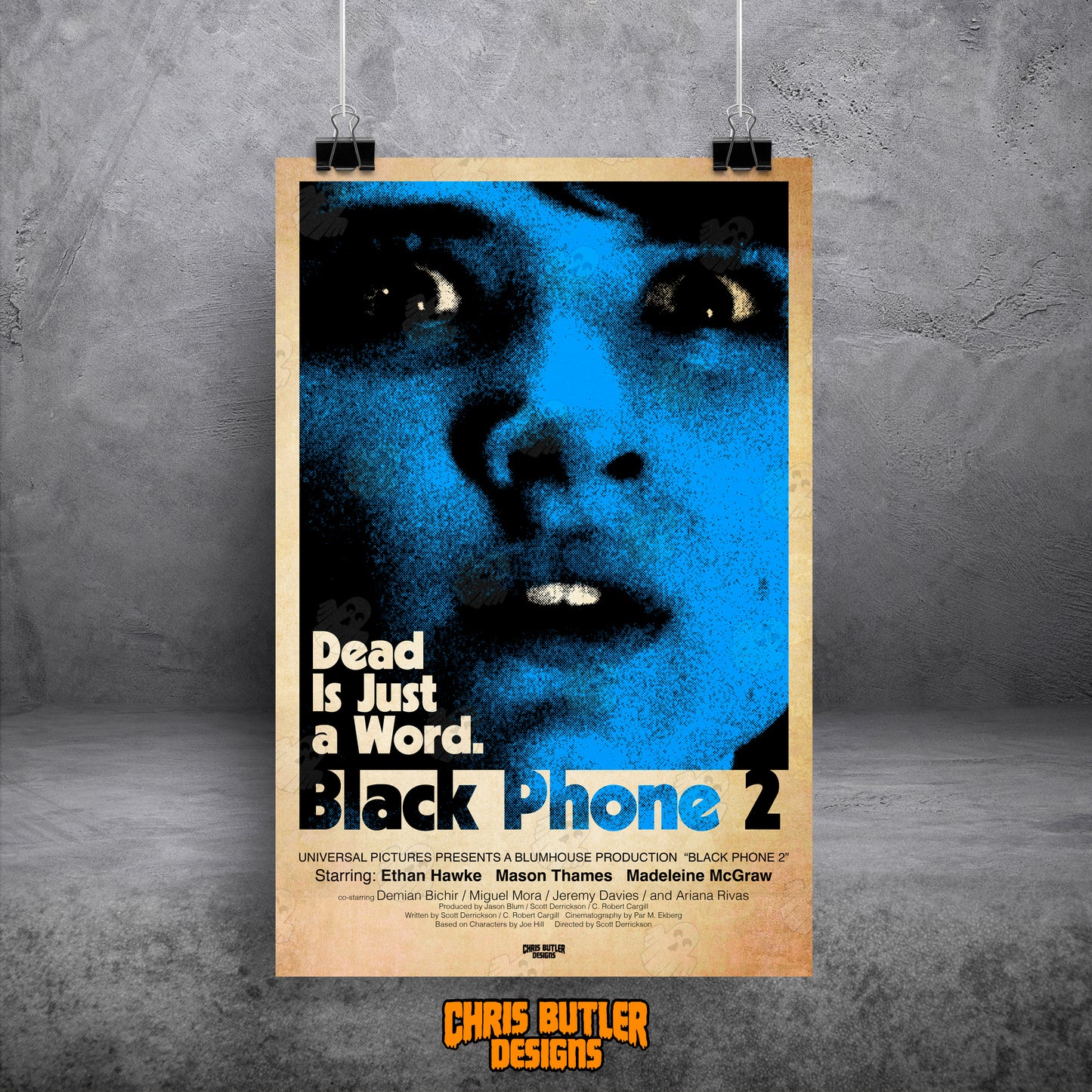 Black Phone 2 (Ice Blue) 11x17 Alternative Movie Print